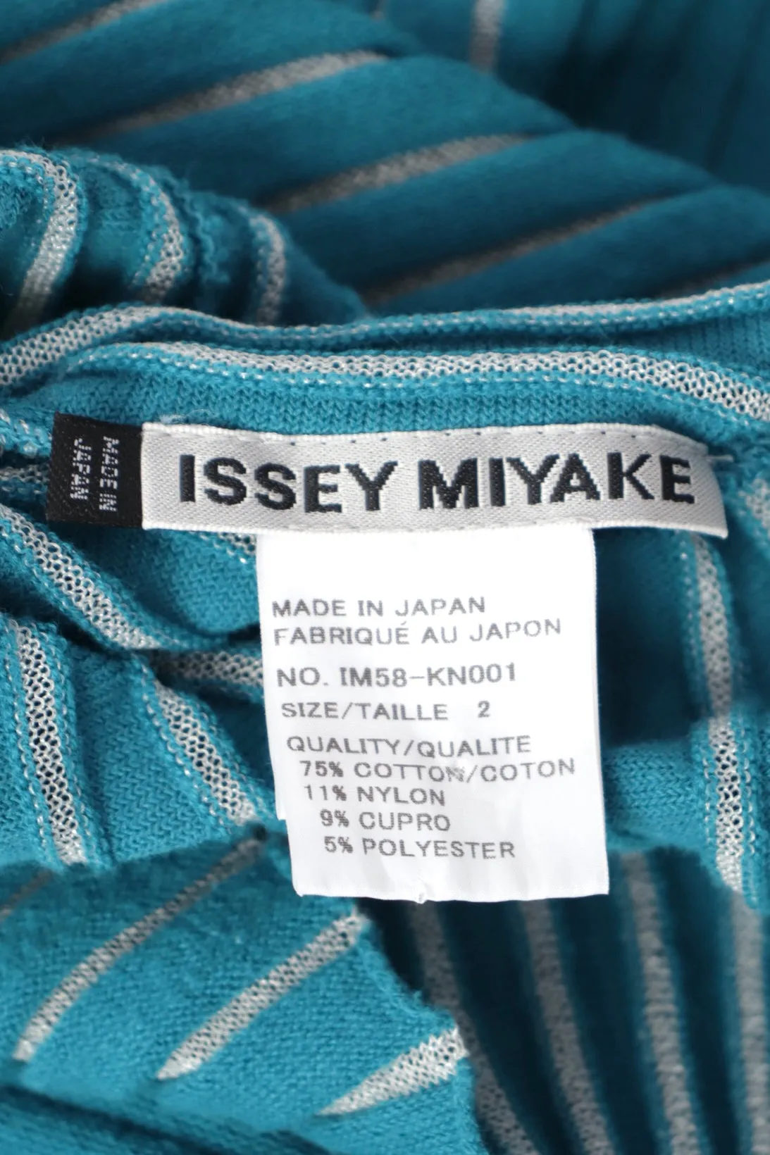 Issey Miyake Knit Striped Top
