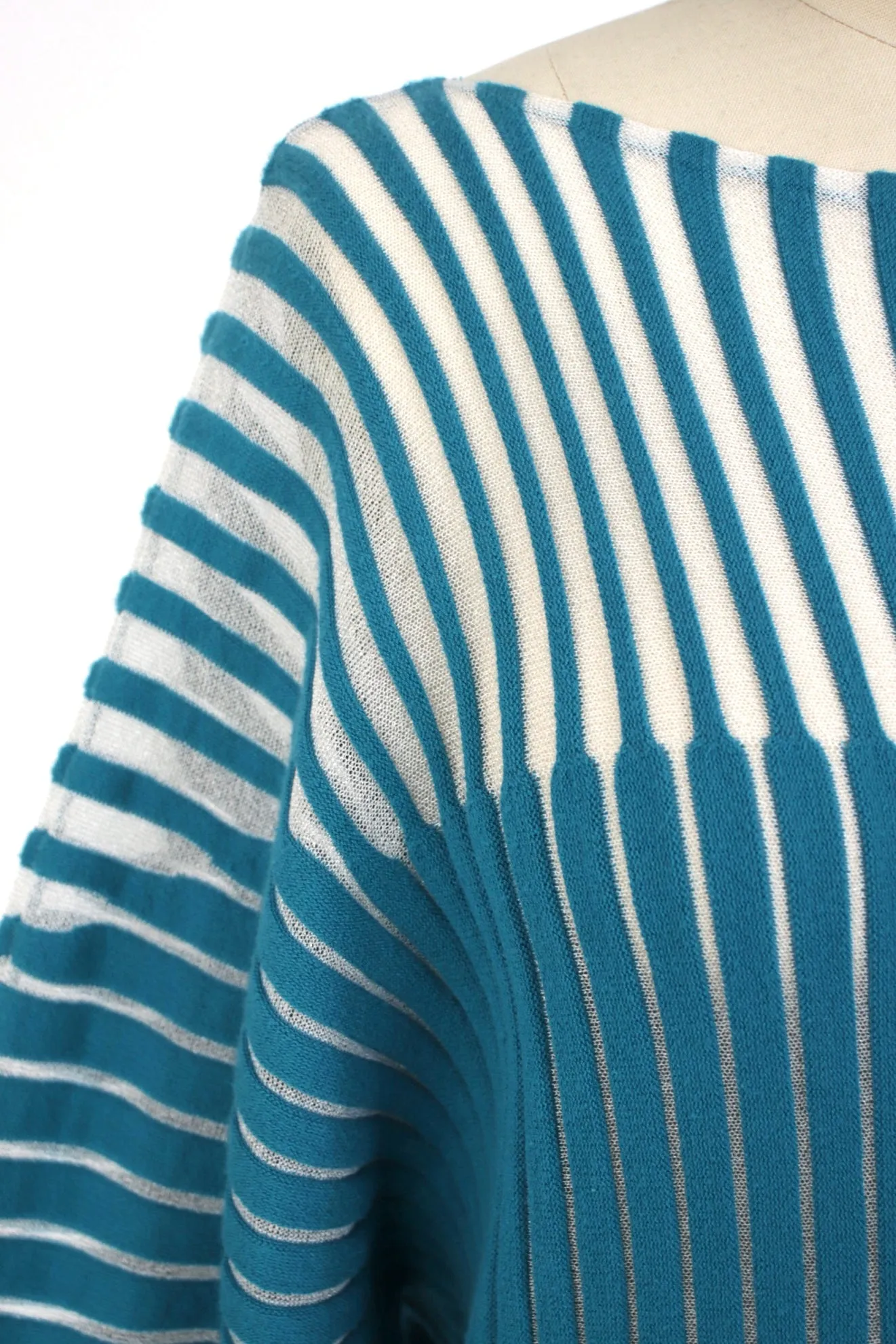 Issey Miyake Knit Striped Top