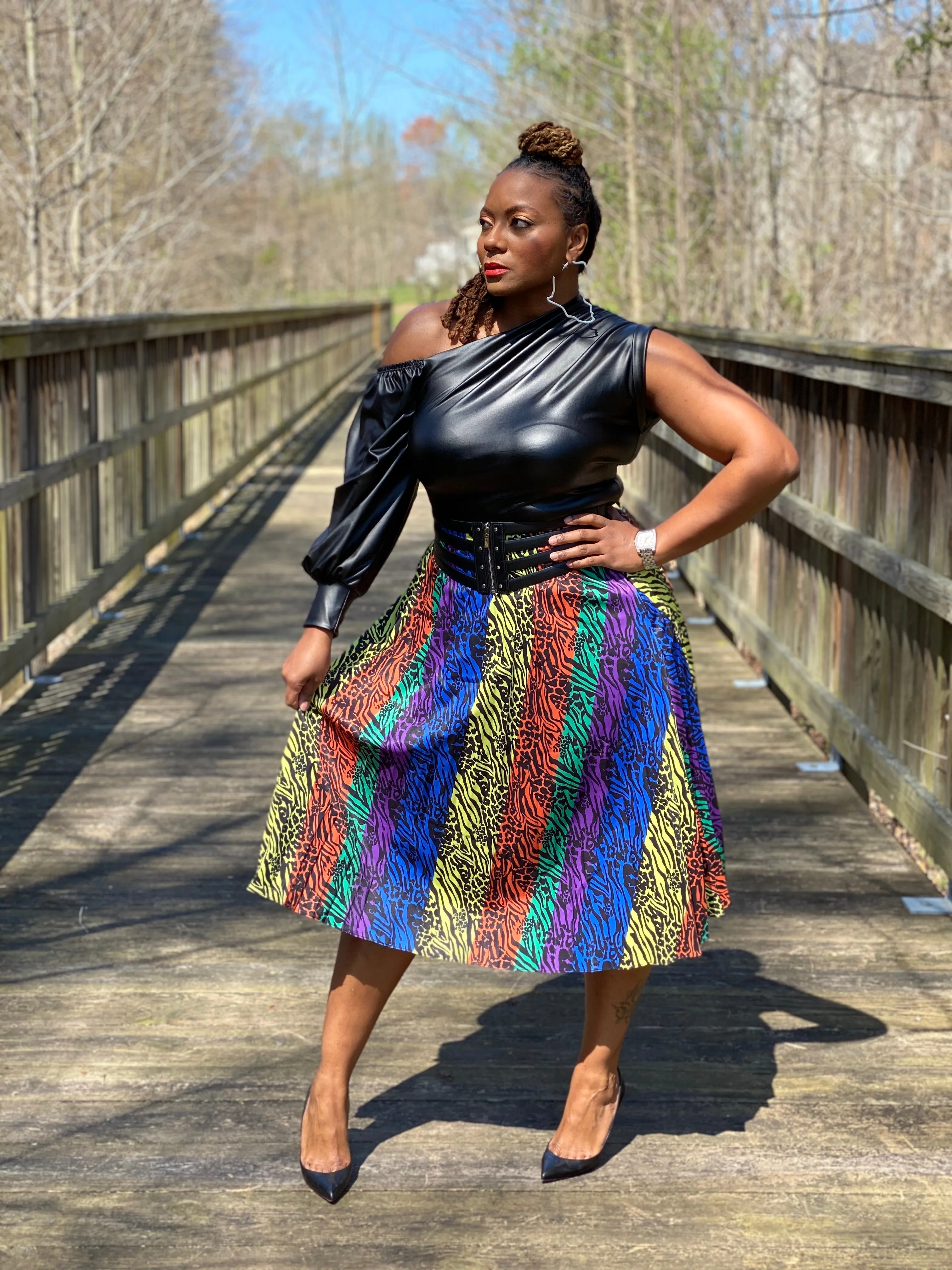 It’s Complicated Vegan Leather Top