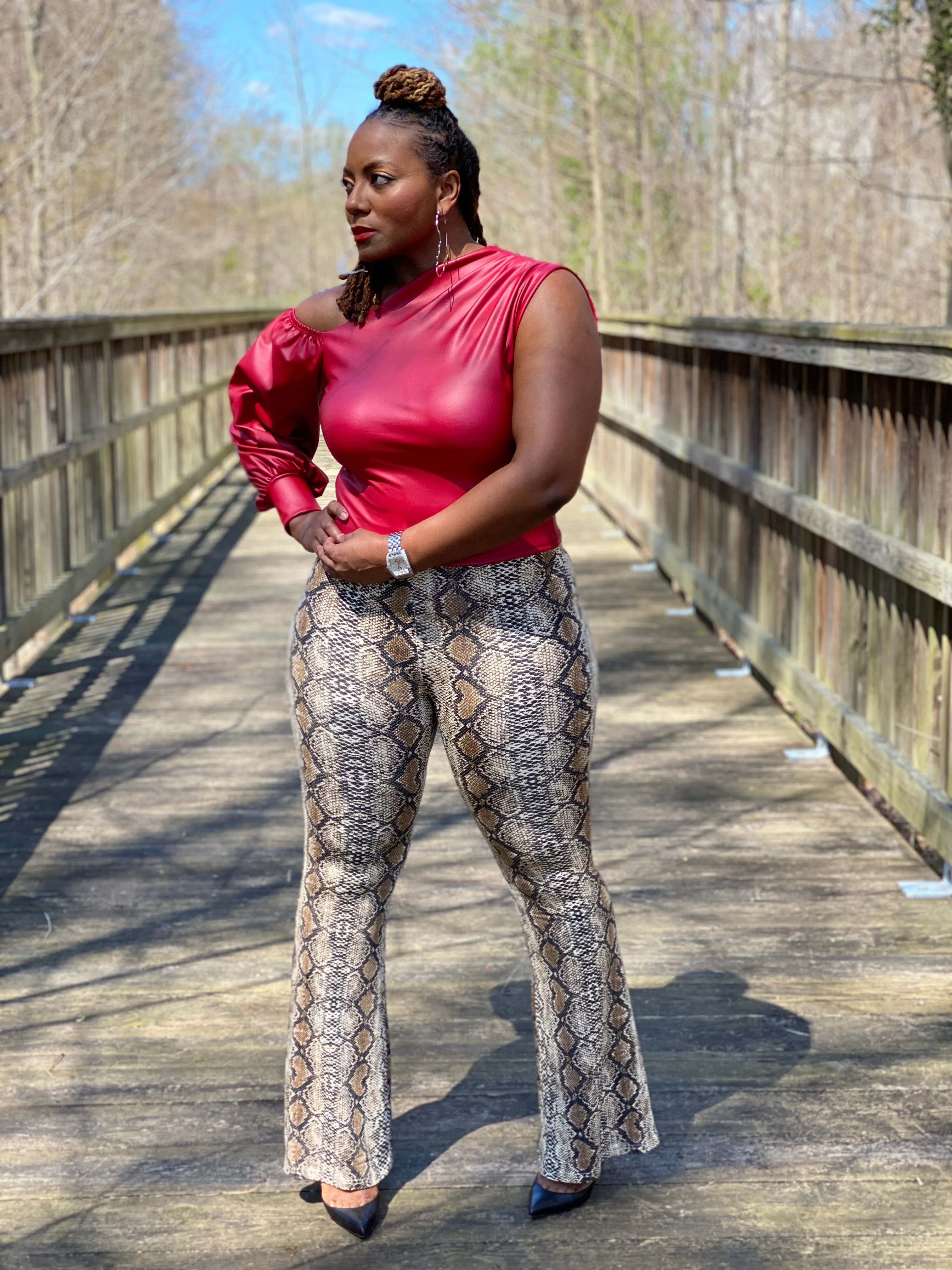 It’s Complicated Vegan Leather Top