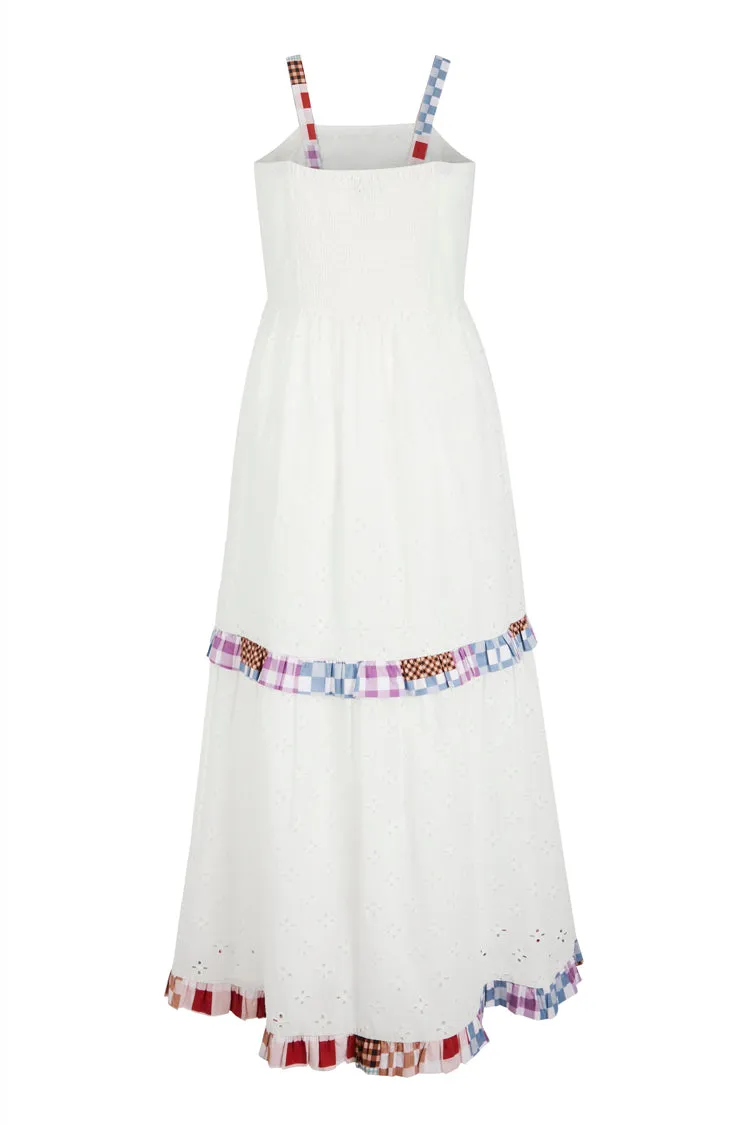 Ivory Clash Check Dress