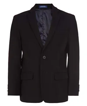 IZOD Boys' Black Bi-Stretch Blazer Suit Jacket, Size 14