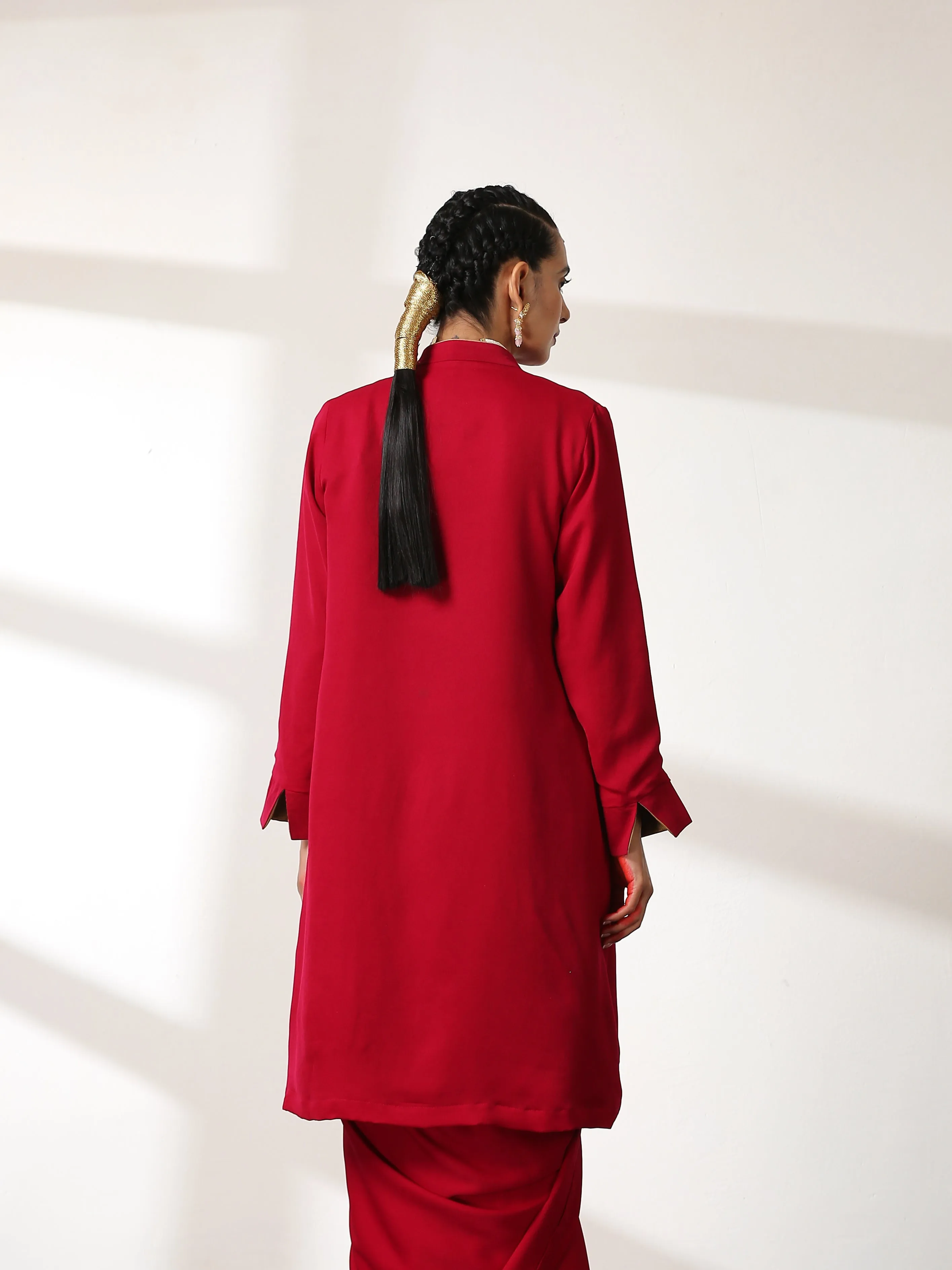 Jacket - Irresistible Red with Gold Surprise