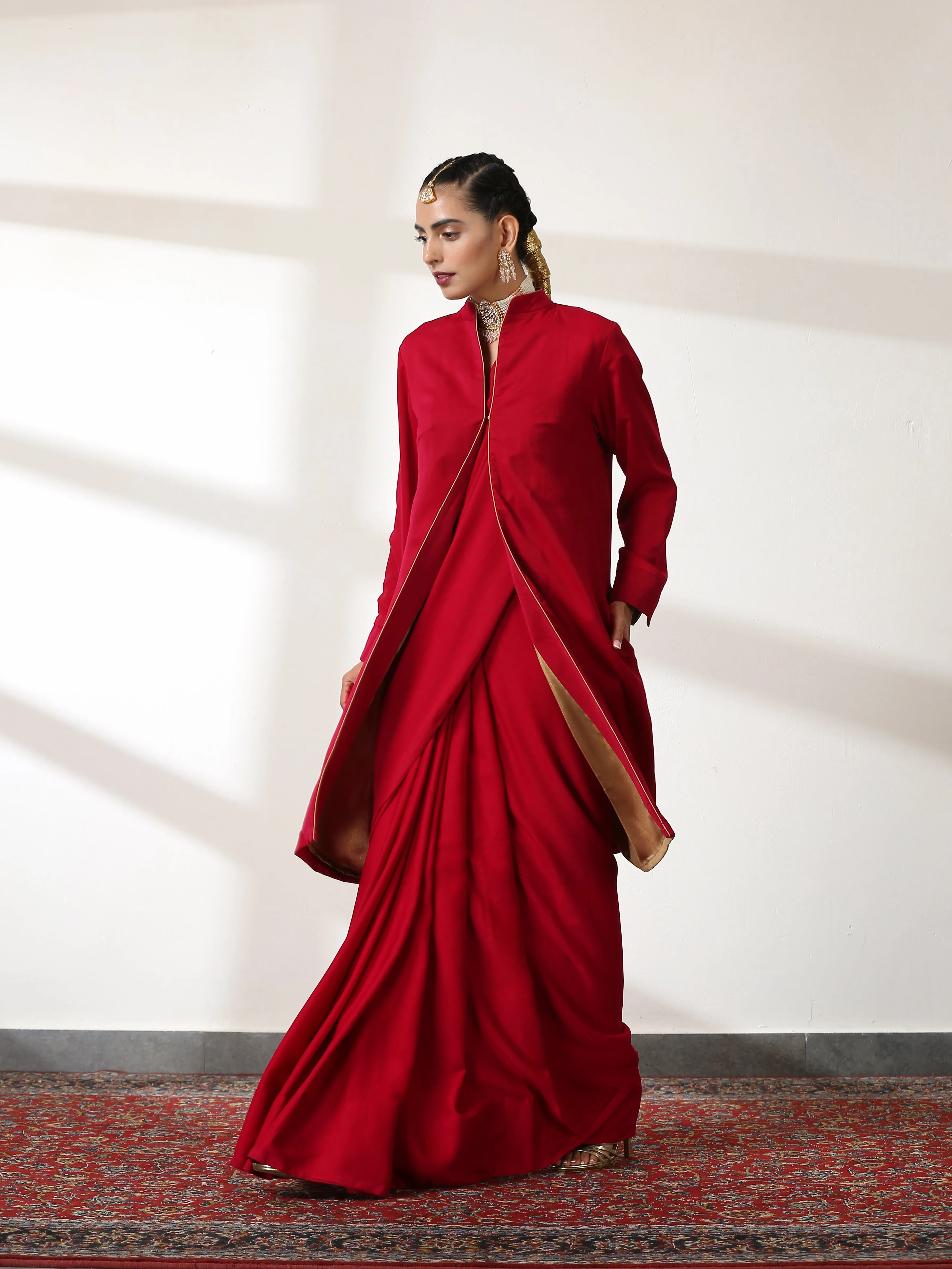 Jacket - Irresistible Red with Gold Surprise