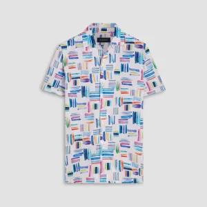 Jackson Paint Strokes Print Short Sleeve Shirt