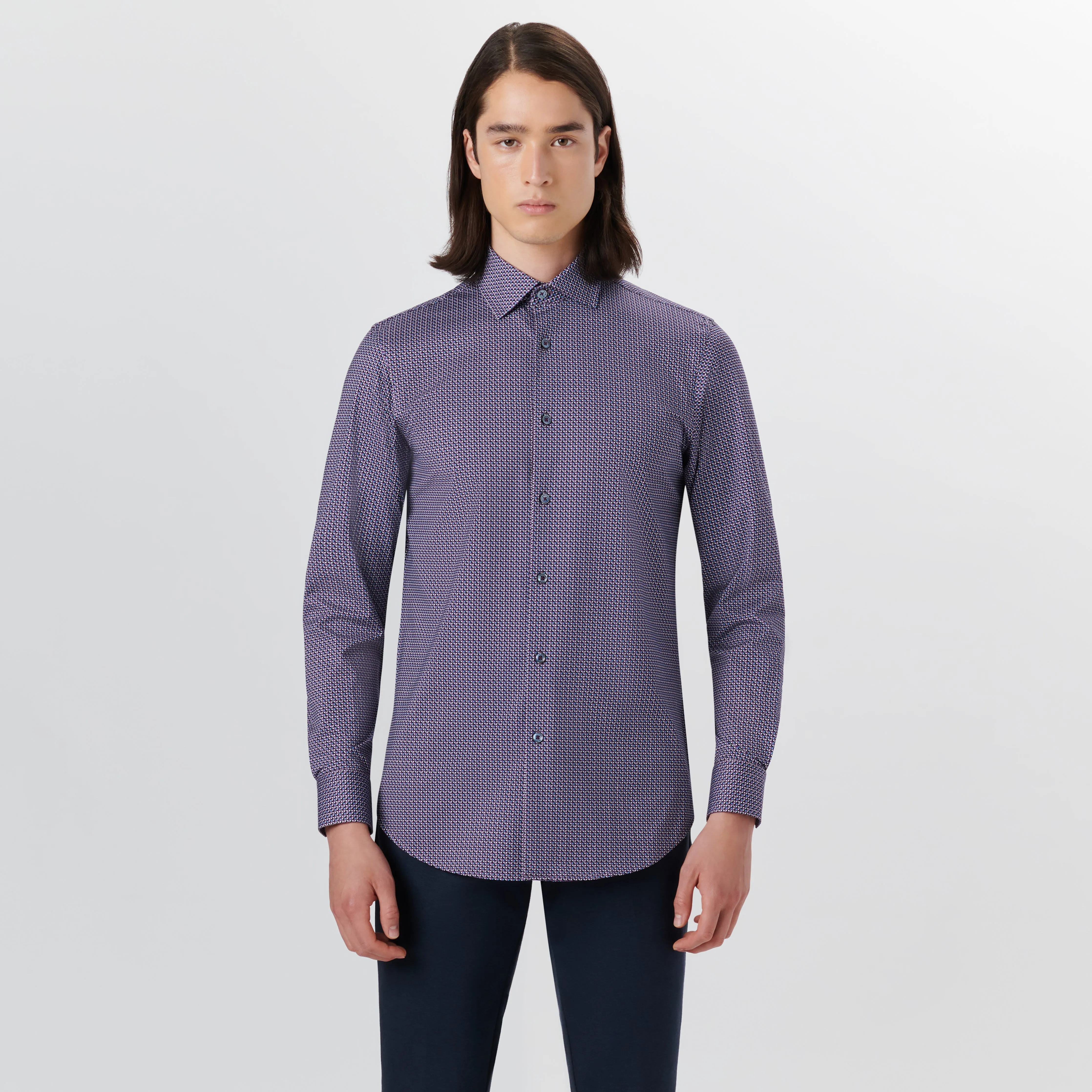 JAMES Geometric Print OoohCotton Shirt