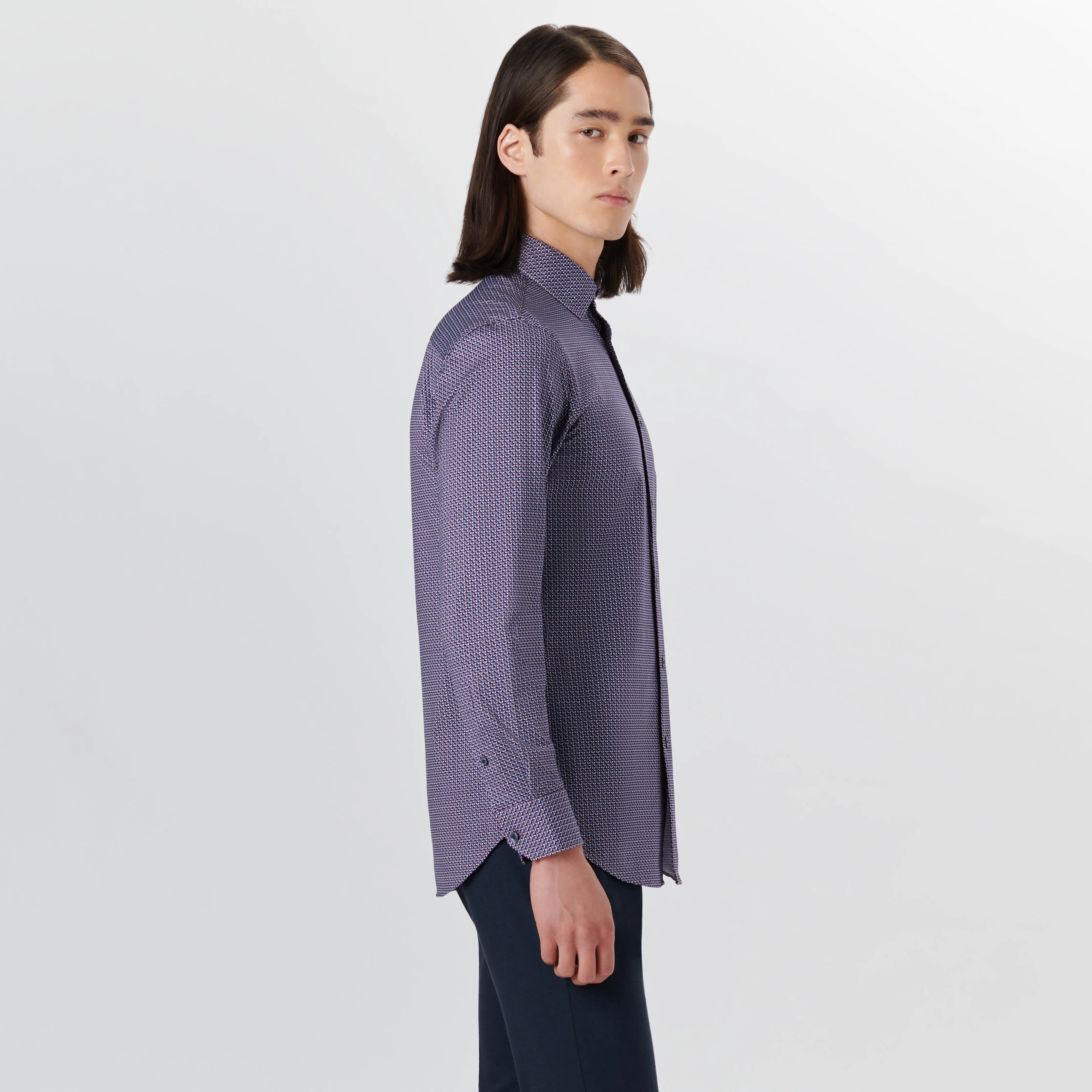 JAMES Geometric Print OoohCotton Shirt