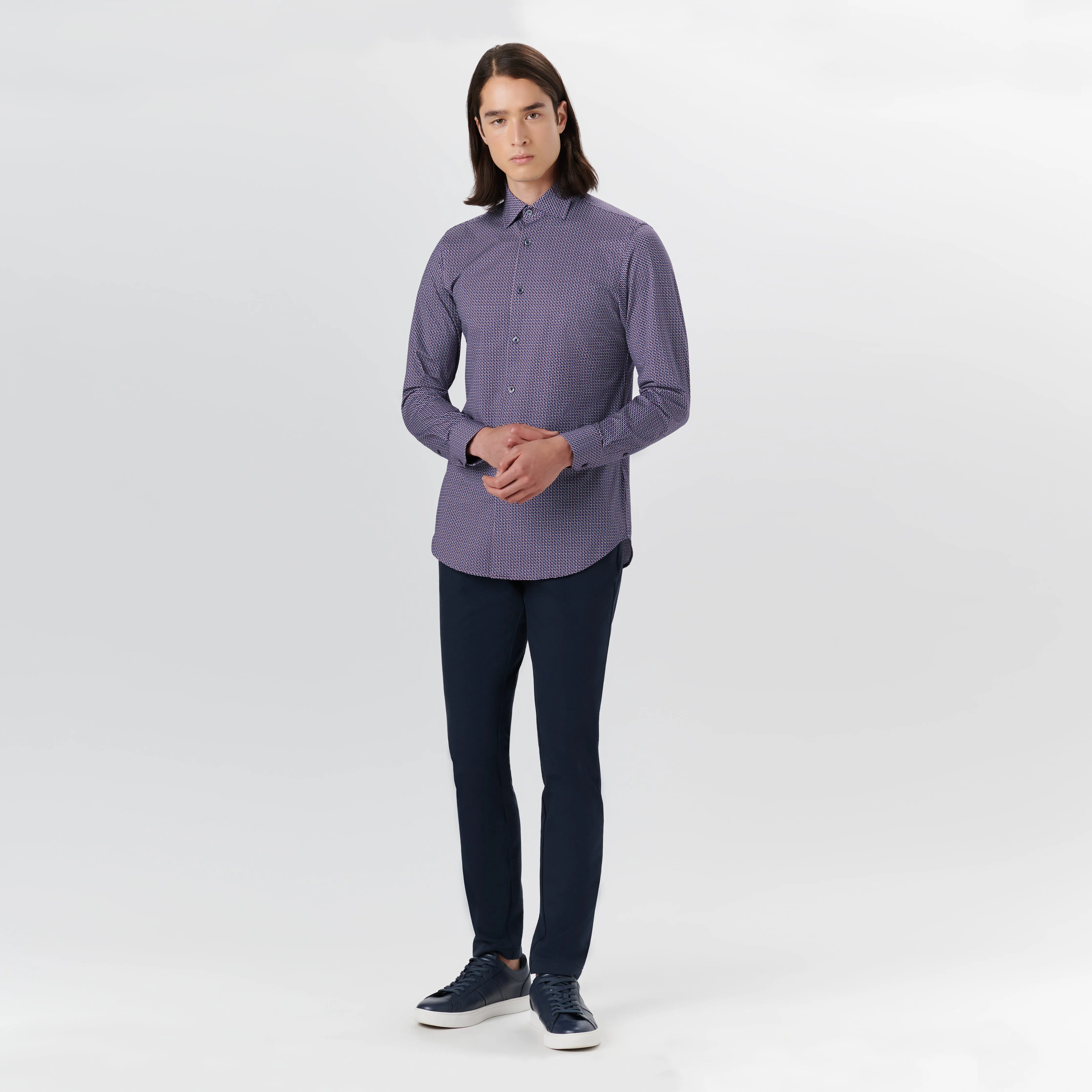 JAMES Geometric Print OoohCotton Shirt