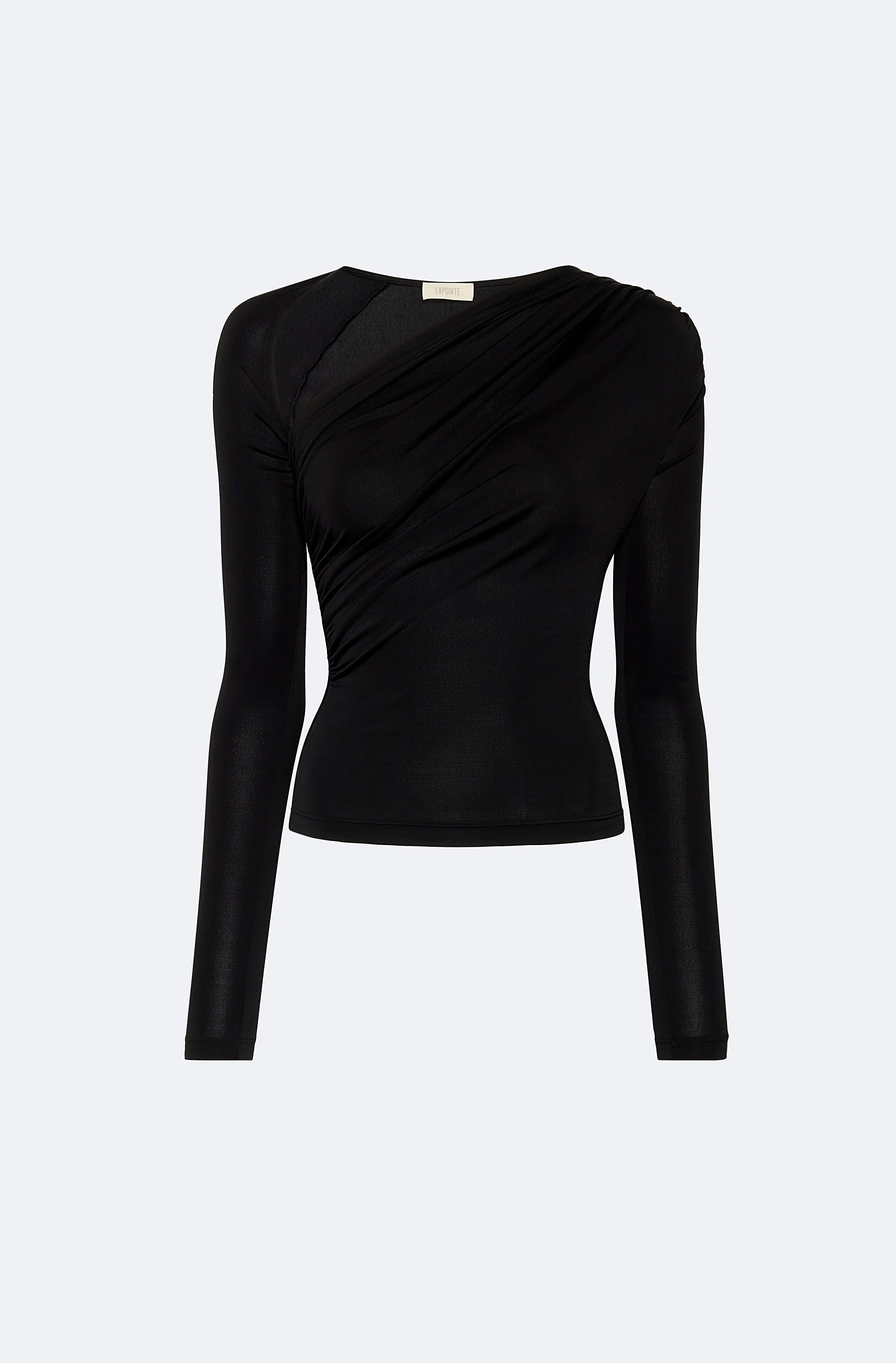 Jersey Asymmetrical Ruched Top