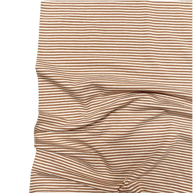Jessica Viscose Jersey - Camel Stripe