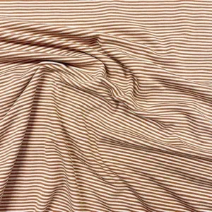 Jessica Viscose Jersey - Camel Stripe