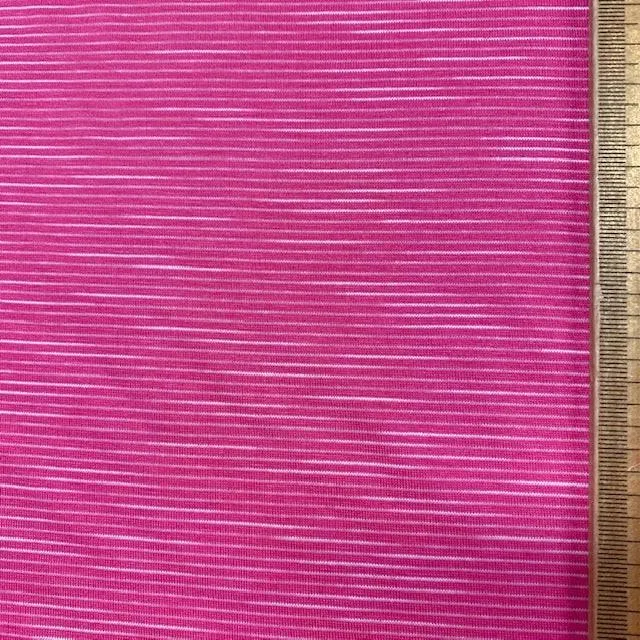 Jessica Viscose Jersey - Pink Faint Stripe
