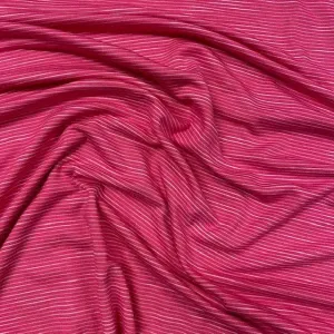 Jessica Viscose Jersey - Pink Faint Stripe