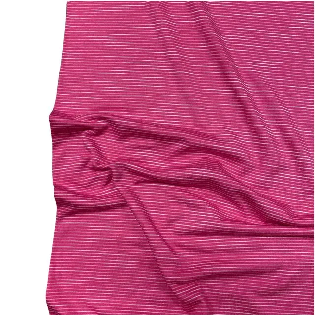 Jessica Viscose Jersey - Pink Faint Stripe