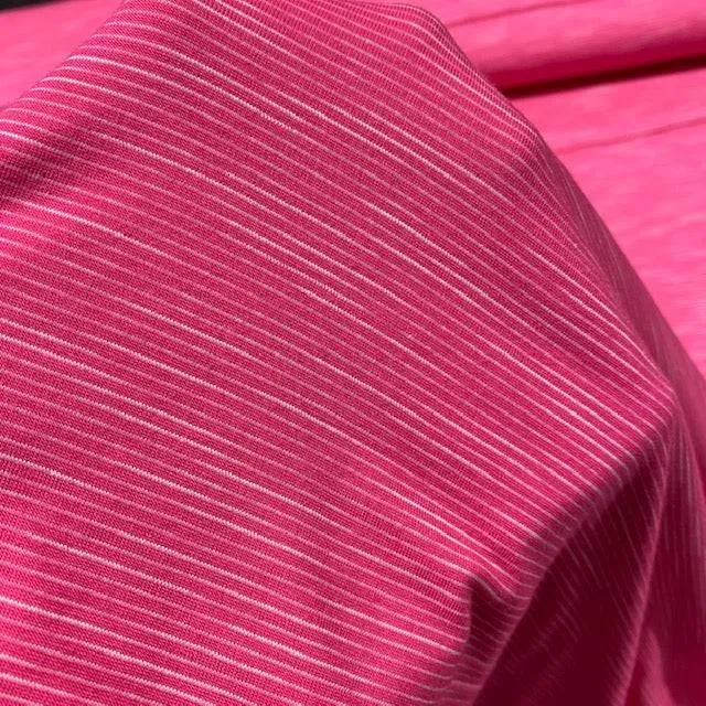 Jessica Viscose Jersey - Pink Faint Stripe
