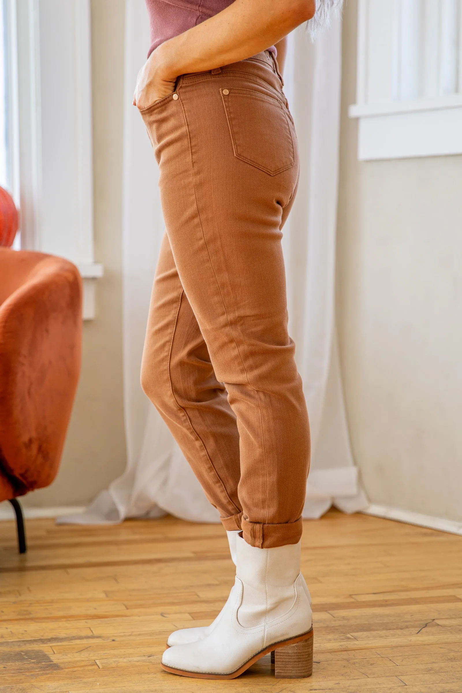 Judy Blue Dark Camel Slim Fit Jeans