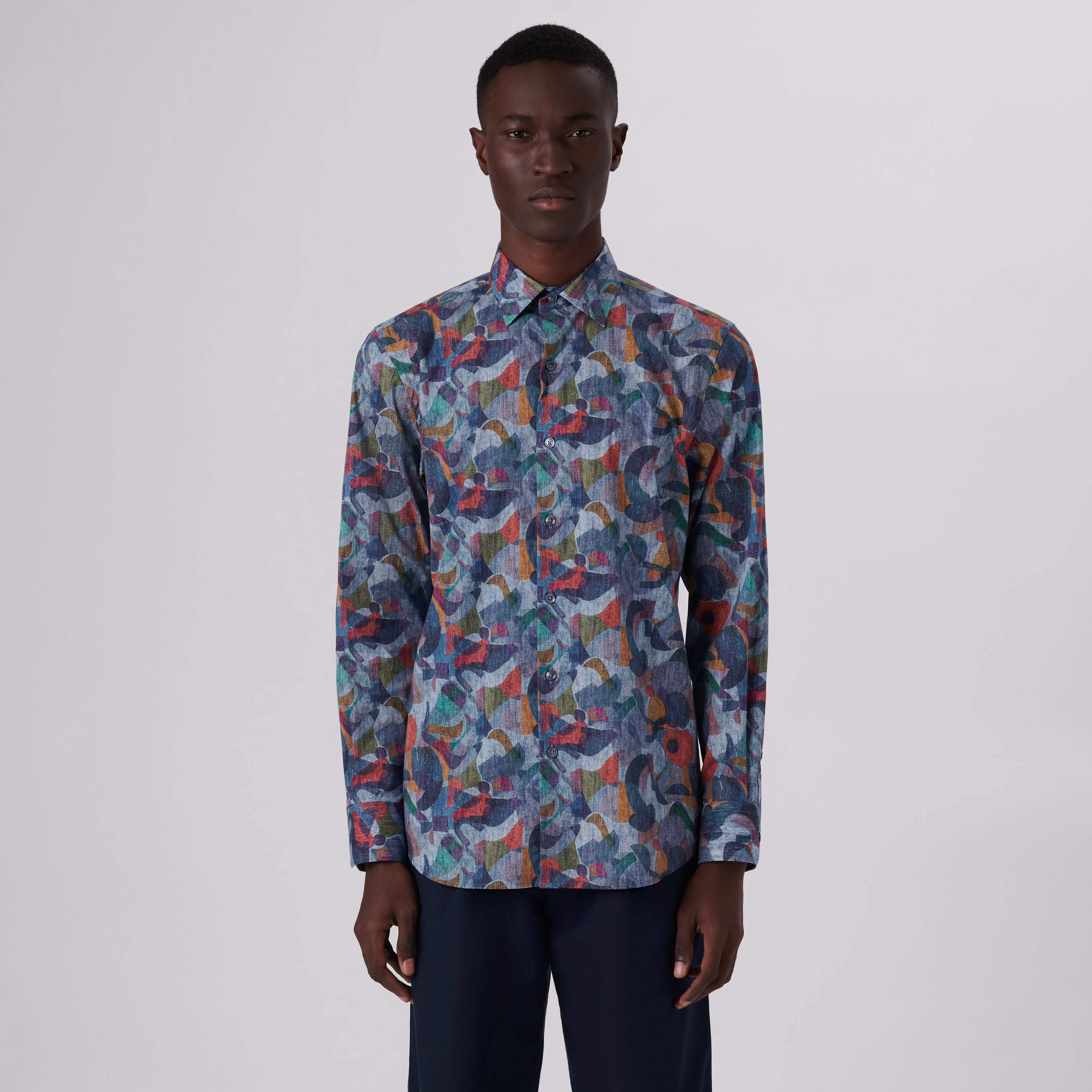 Julian Abstract Print Shirt
