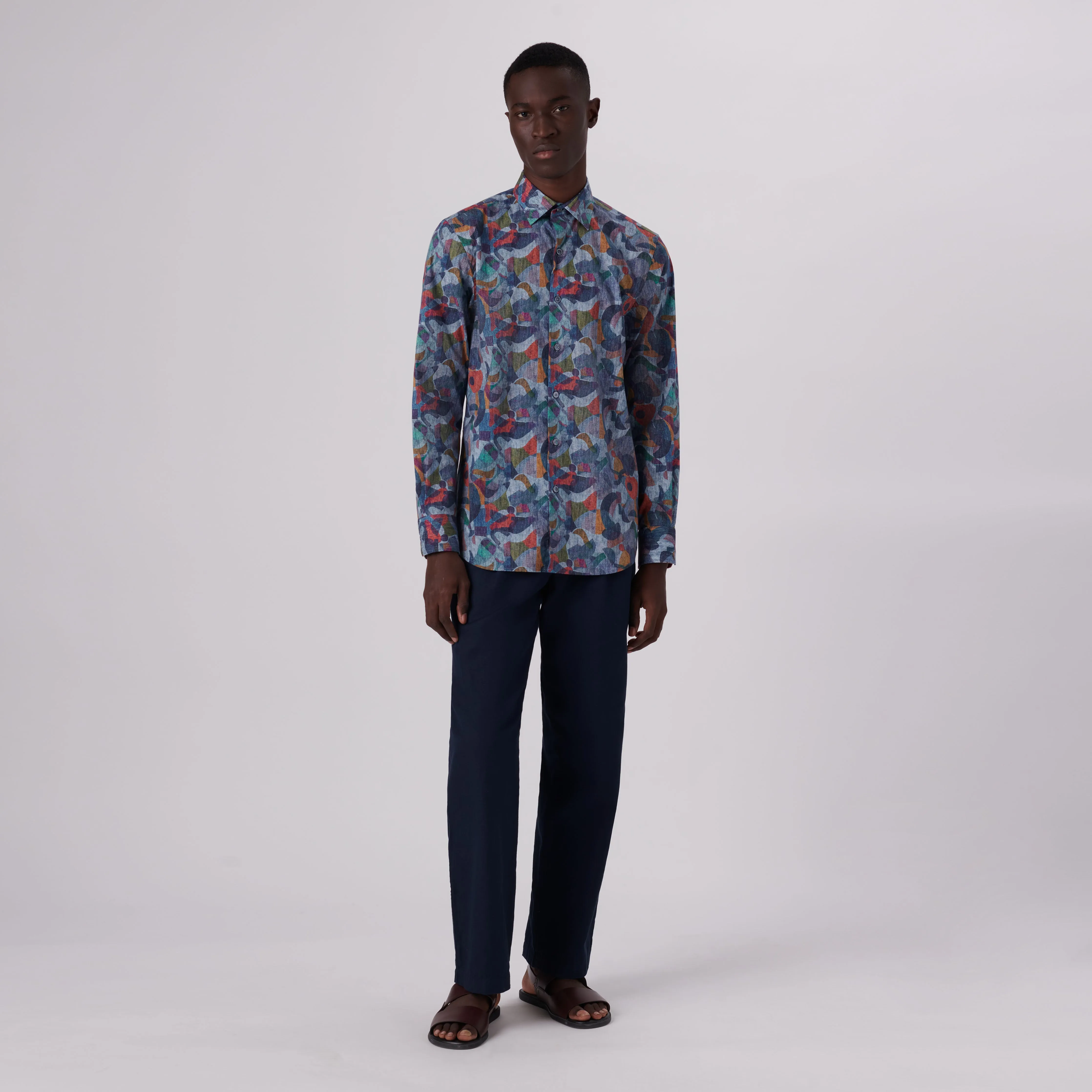 Julian Abstract Print Shirt