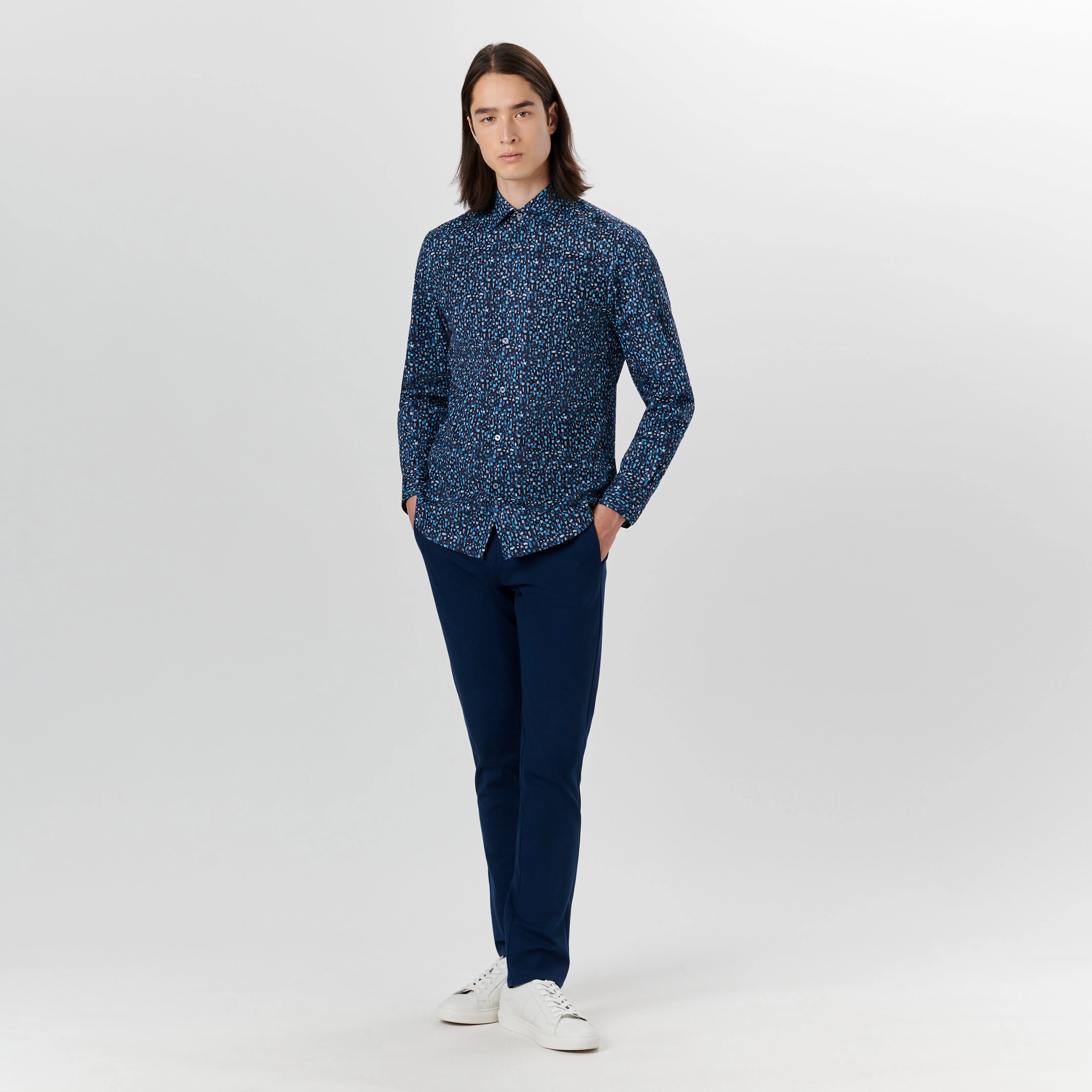 JULIAN Paint Stroke Print Shirt