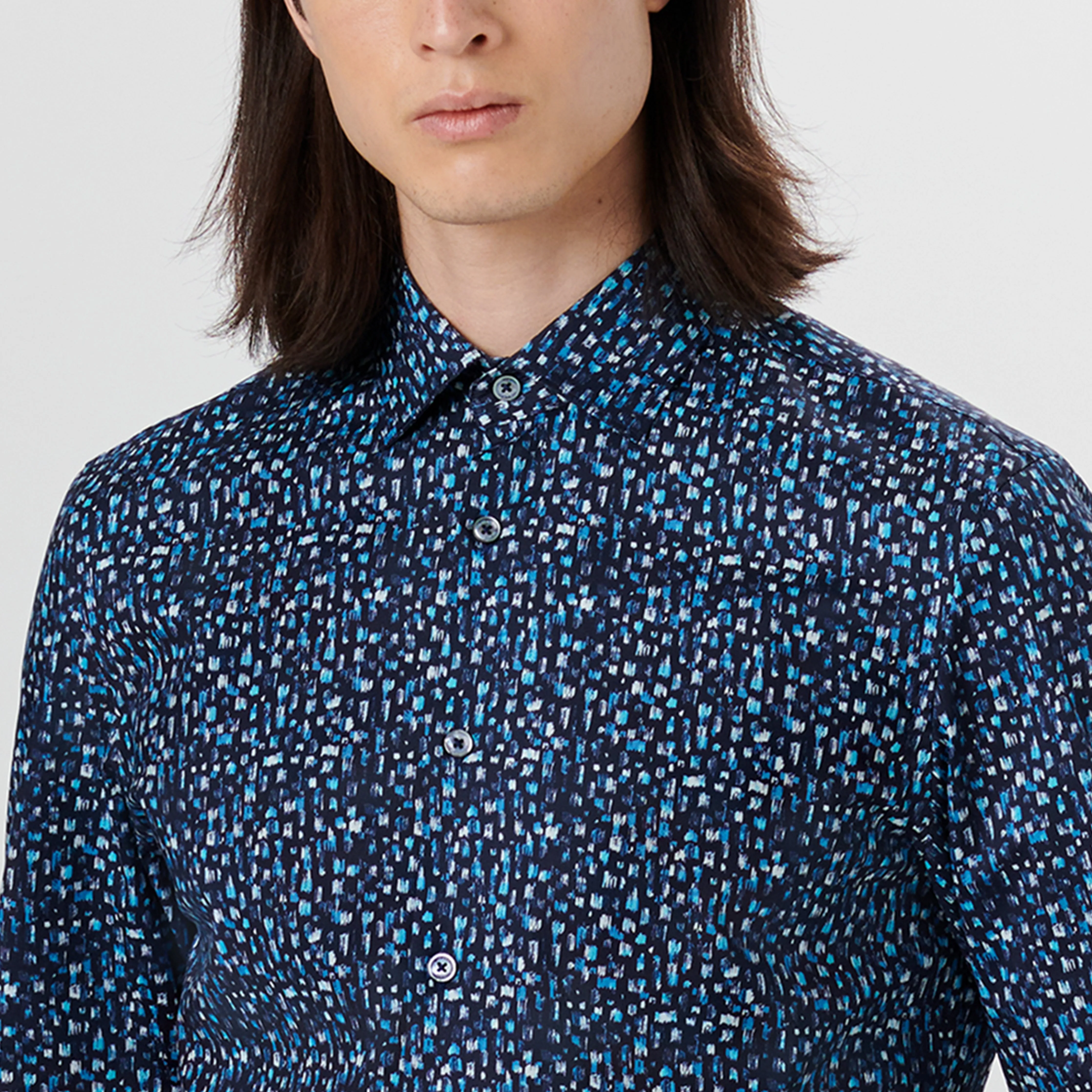 JULIAN Paint Stroke Print Shirt