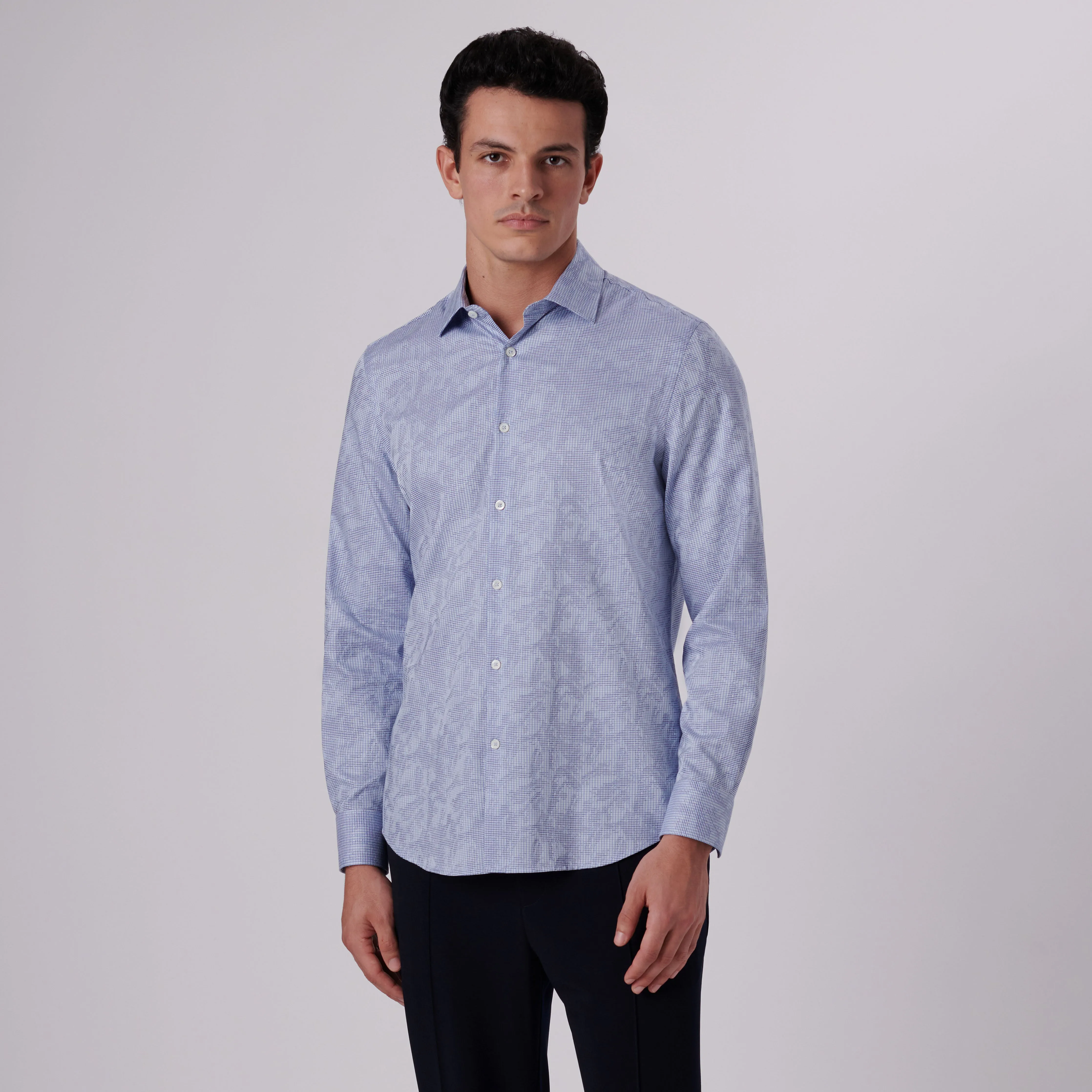Julian Pin Check Print Shirt