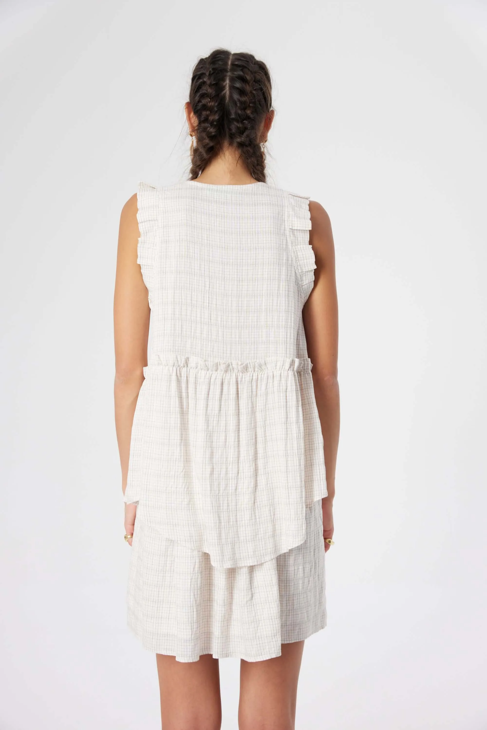 Kaya blouse in Blues weave