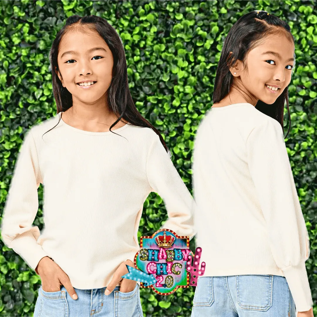 Kids Puff Sleeve Top - Youth