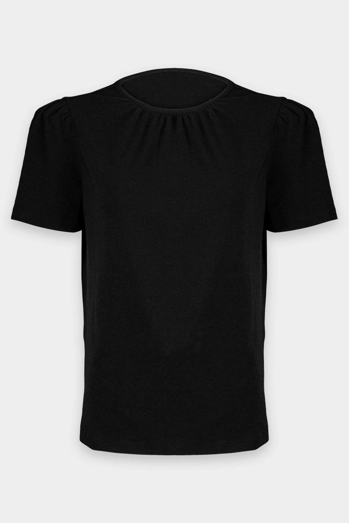 Kinzie Puff Sleeve Blouse in Black