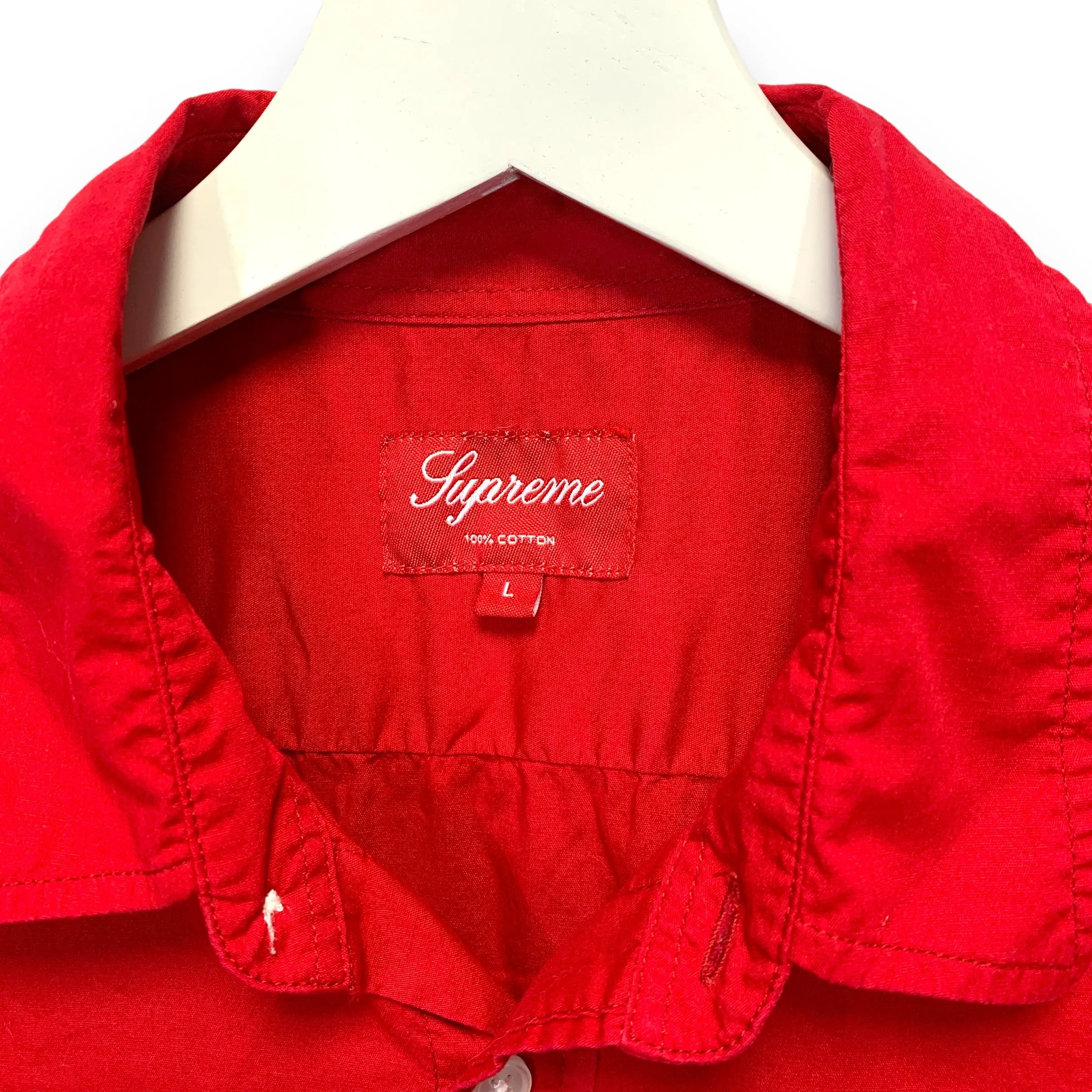 [L] Supreme 2010AW Futura Divide Conquer Monroe Face Print B/D Shirt Red