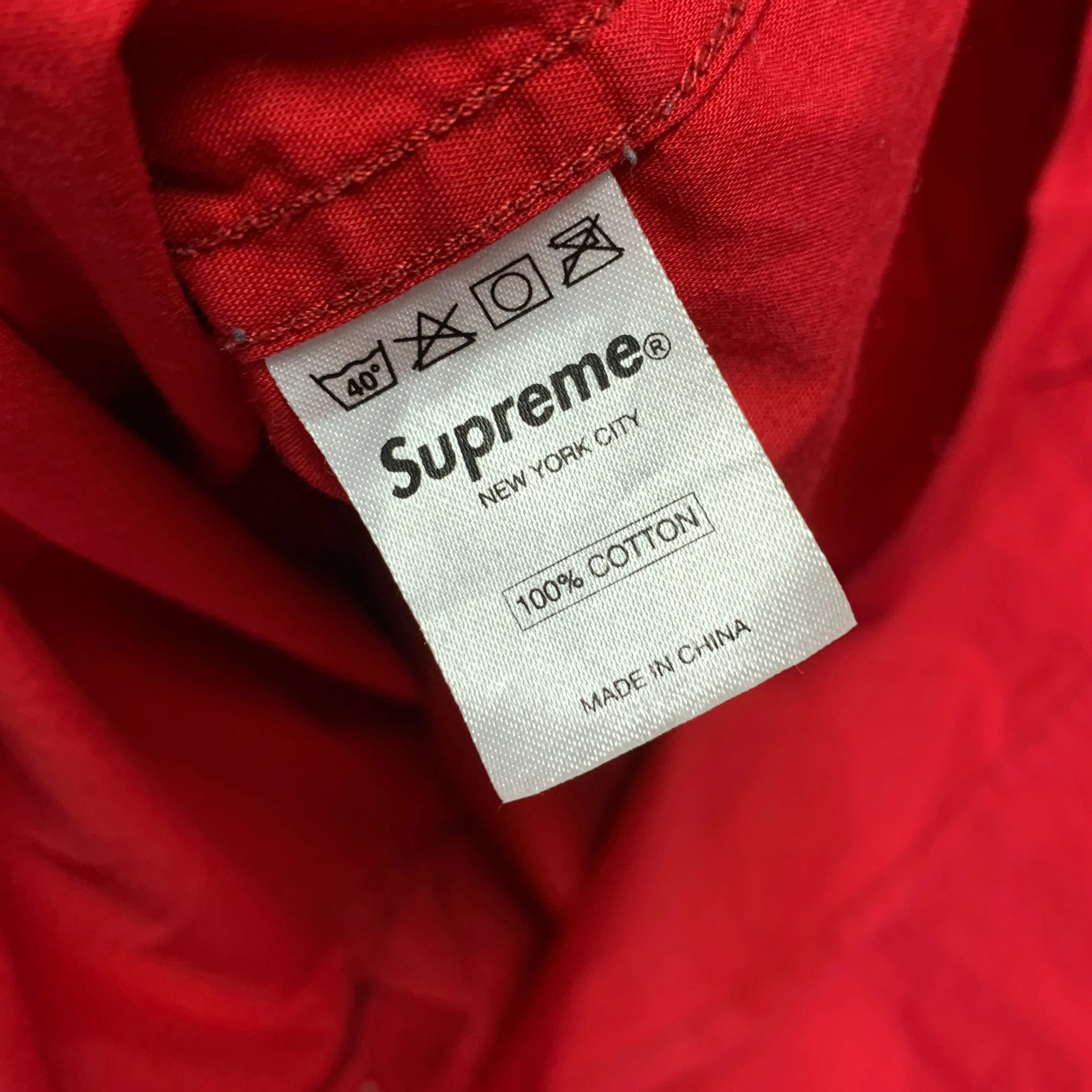 [L] Supreme 2010AW Futura Divide Conquer Monroe Face Print B/D Shirt Red