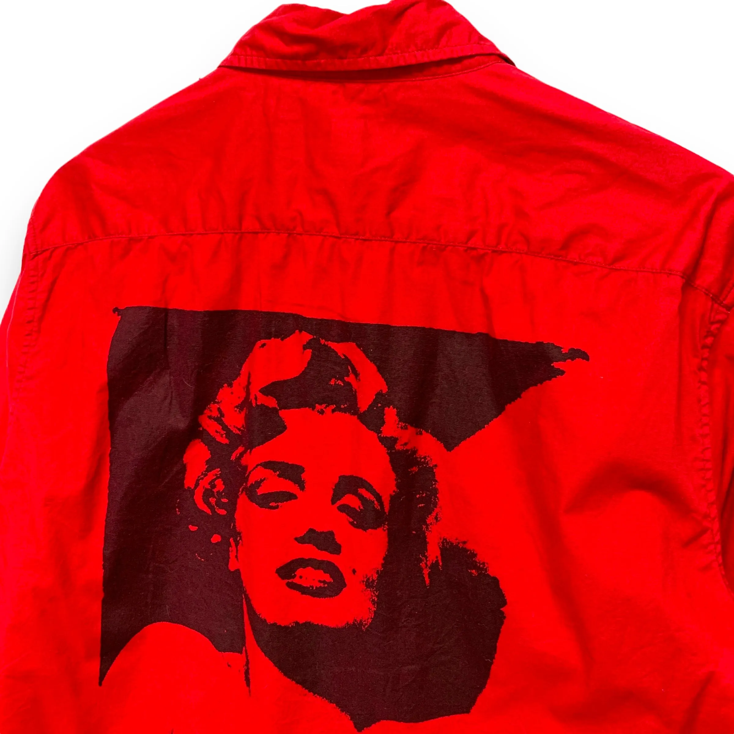 [L] Supreme 2010AW Futura Divide Conquer Monroe Face Print B/D Shirt Red