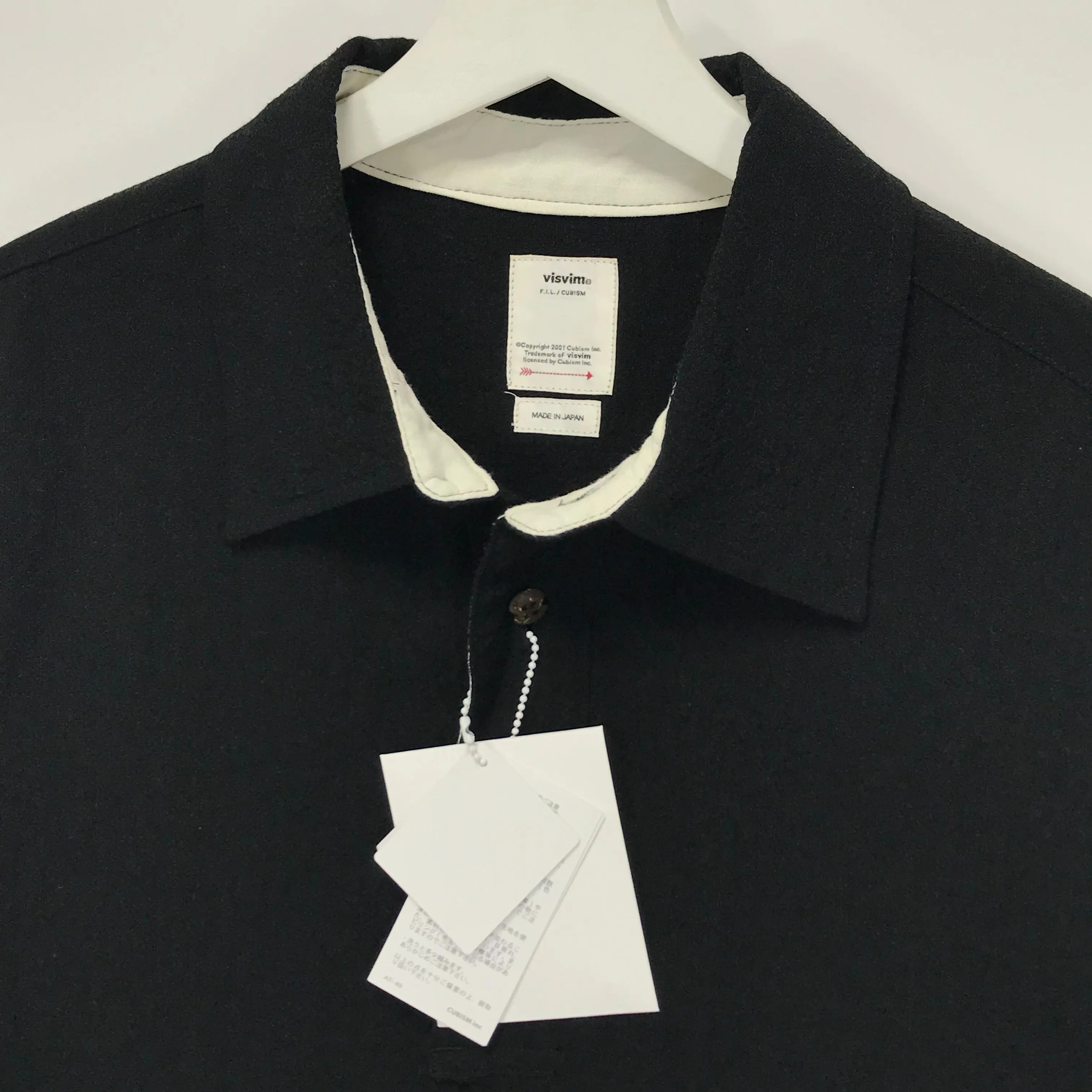 [L] VISVIM 19SS DEAD-BALL ERA SHIRT P.O. BLACK