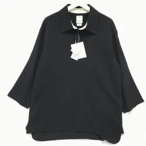 [L] VISVIM 19SS DEAD-BALL ERA SHIRT P.O. BLACK