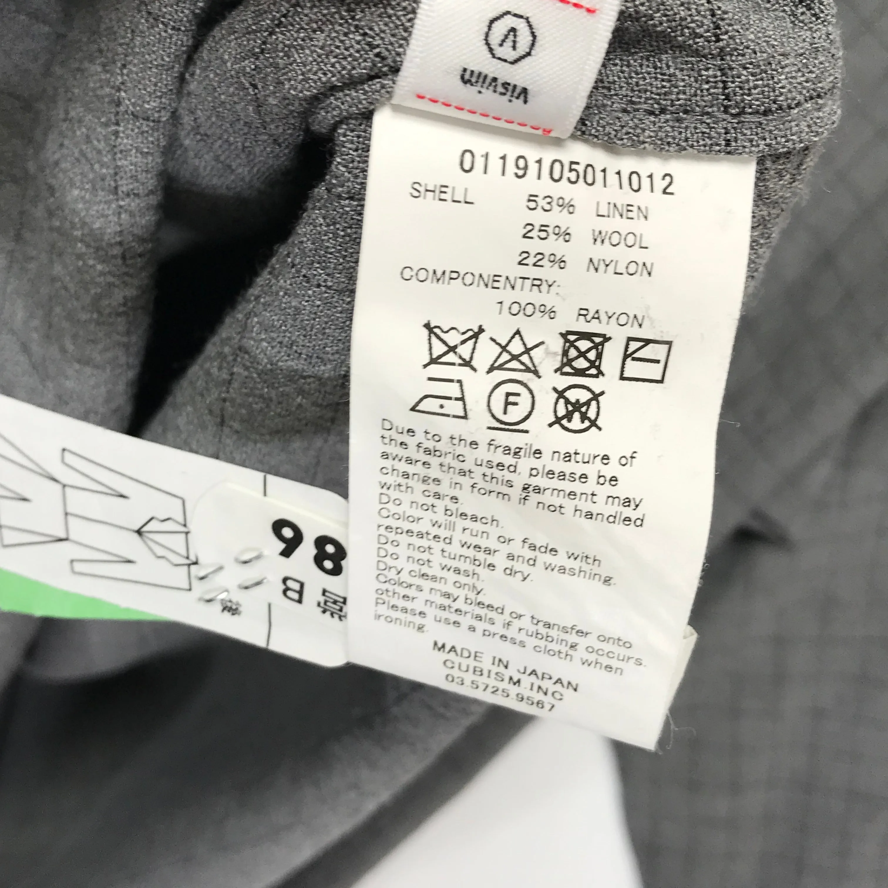 [L] VISVIM 19SS DEAD-BALL ERA SHIRT P.O. GREY
