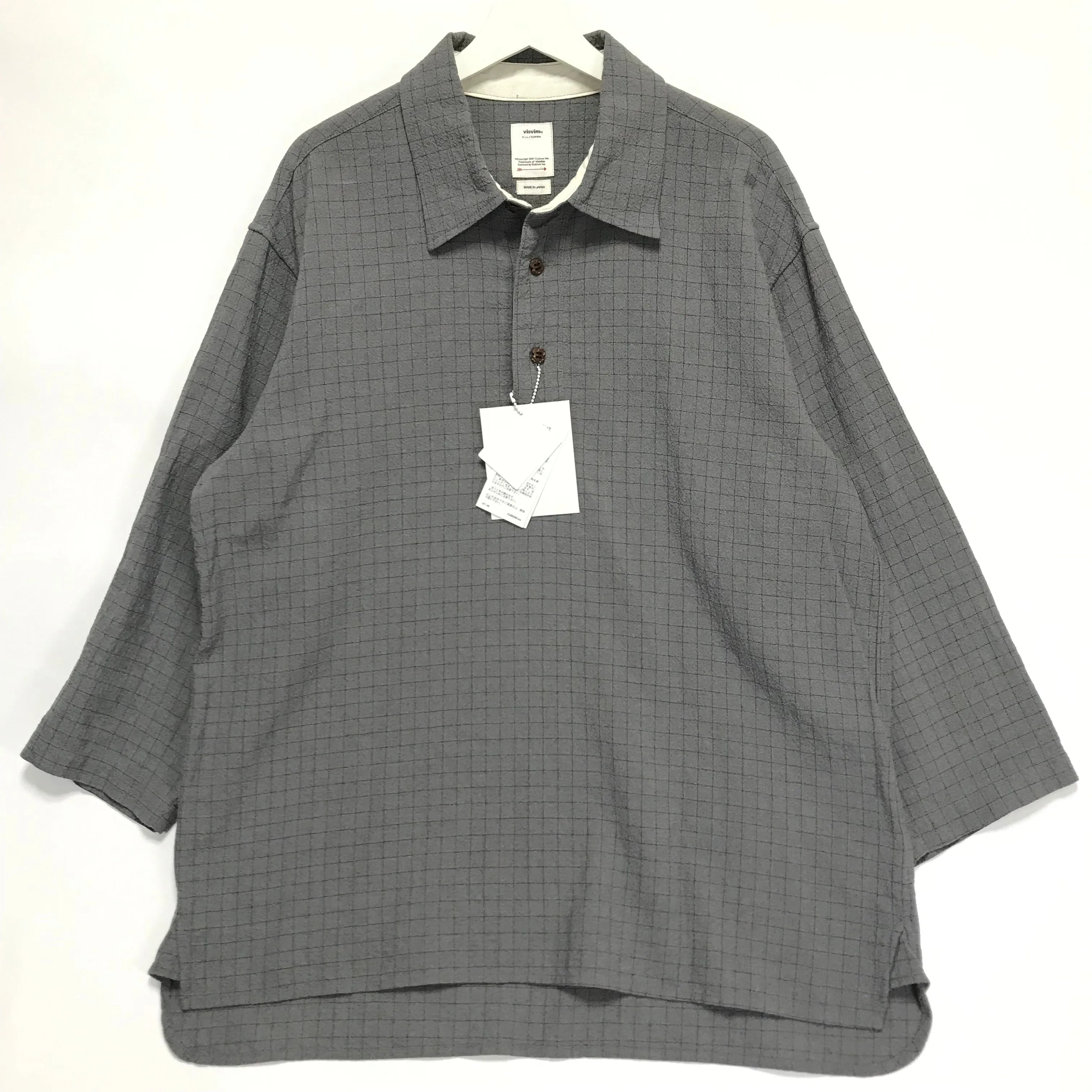 [L] VISVIM 19SS DEAD-BALL ERA SHIRT P.O. GREY