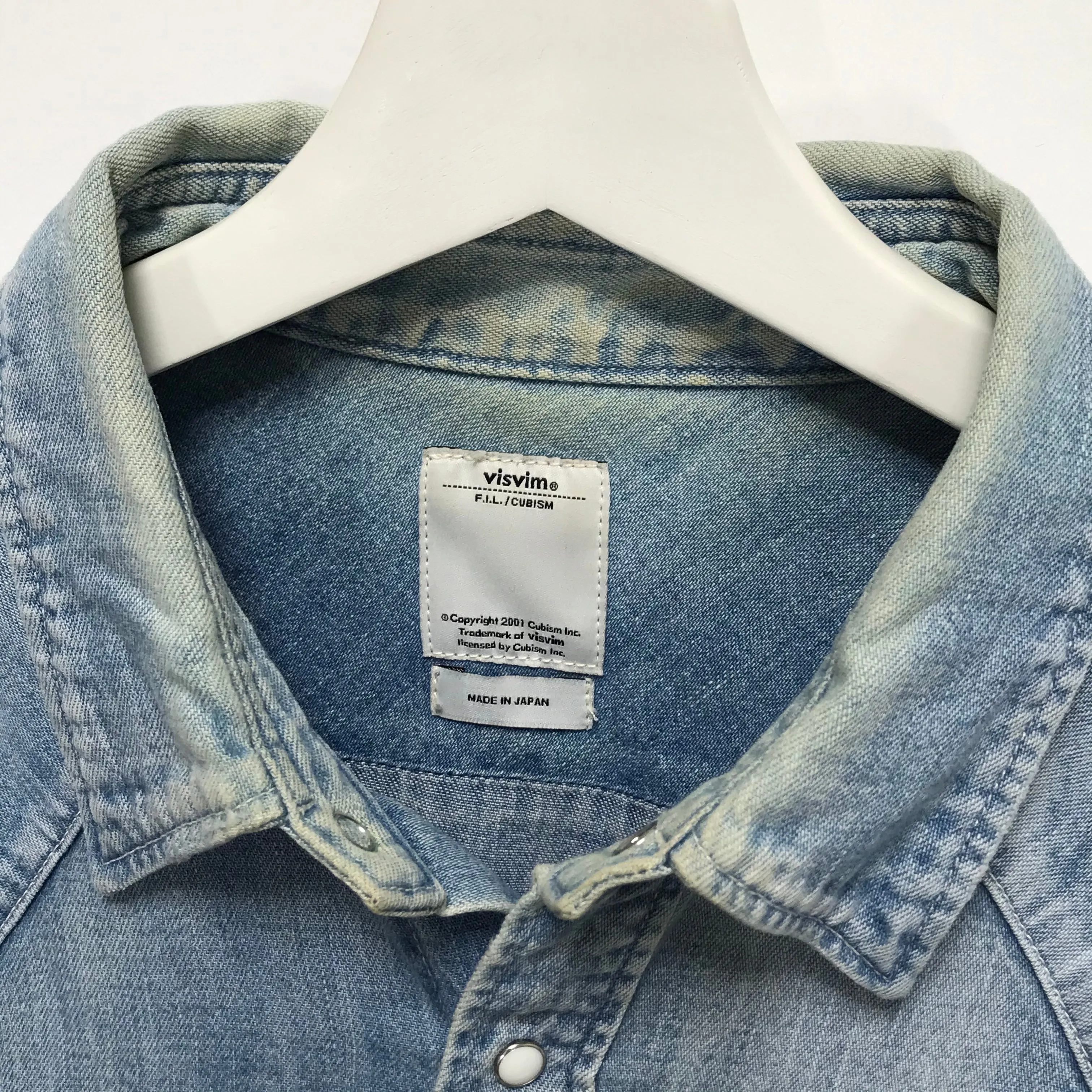 [L] VISVIM SOCIAL SCULPTURE SHIRT L/S DMGD Indigo