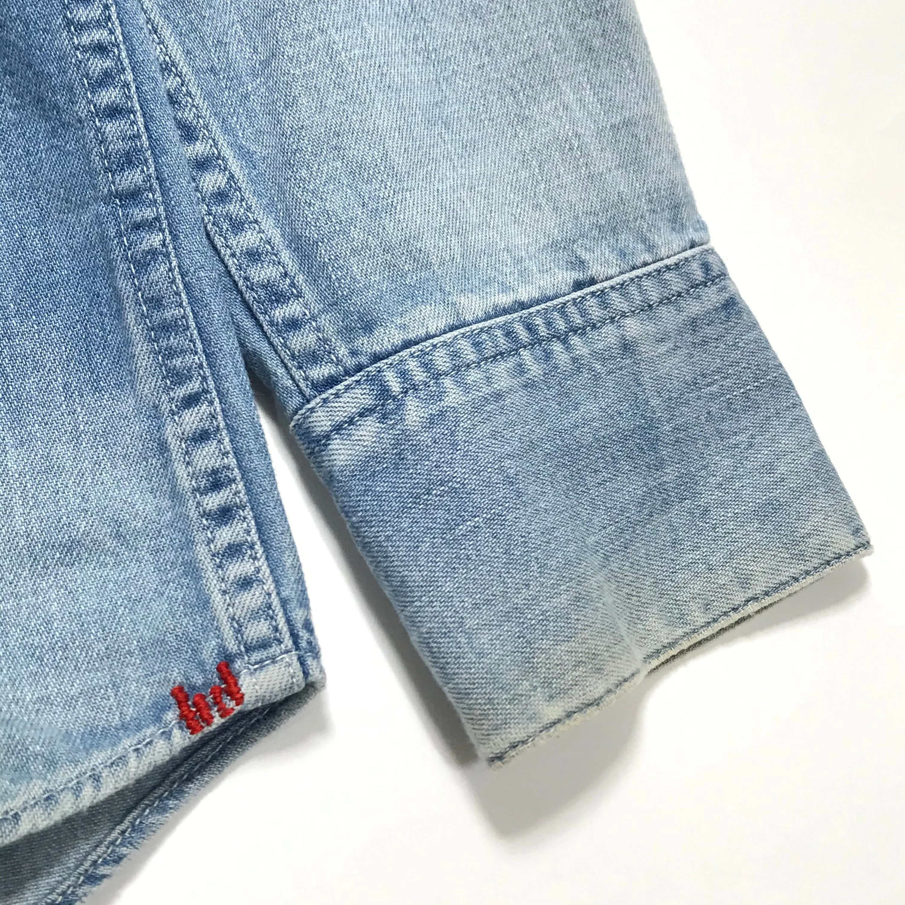 [L] VISVIM SOCIAL SCULPTURE SHIRT L/S DMGD Indigo