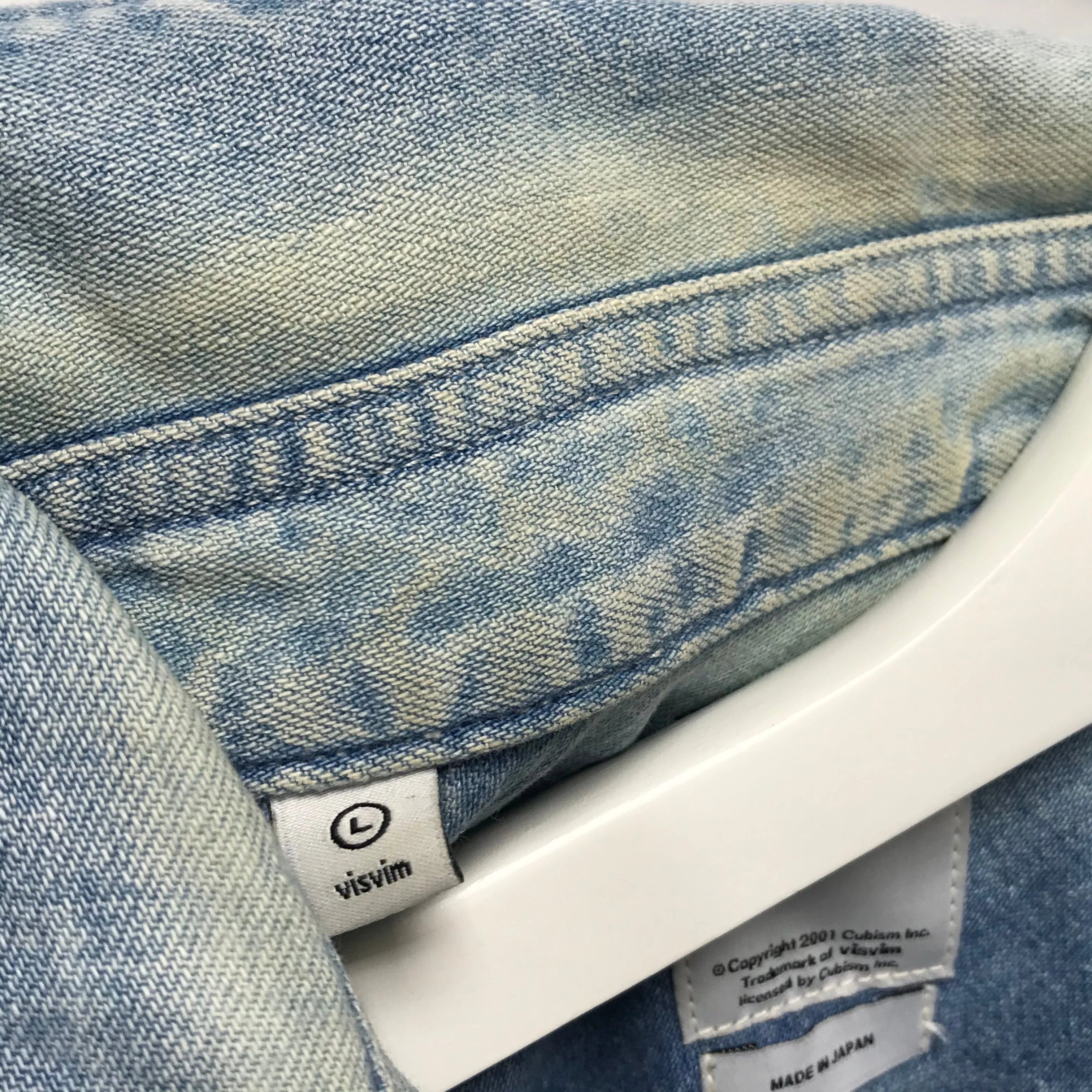 [L] VISVIM SOCIAL SCULPTURE SHIRT L/S DMGD Indigo