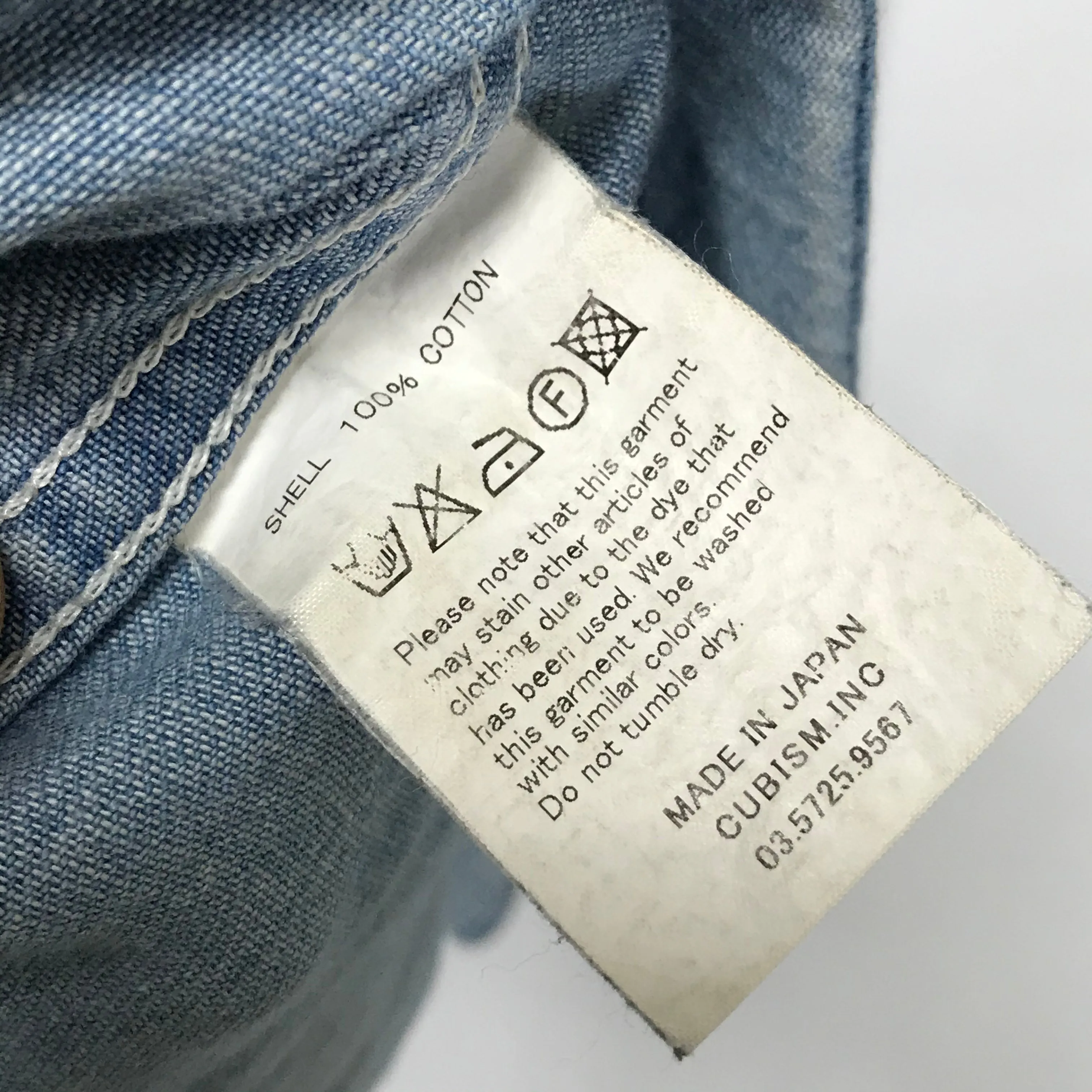[L] VISVIM SOCIAL SCULPTURE SHIRT L/S DMGD Indigo