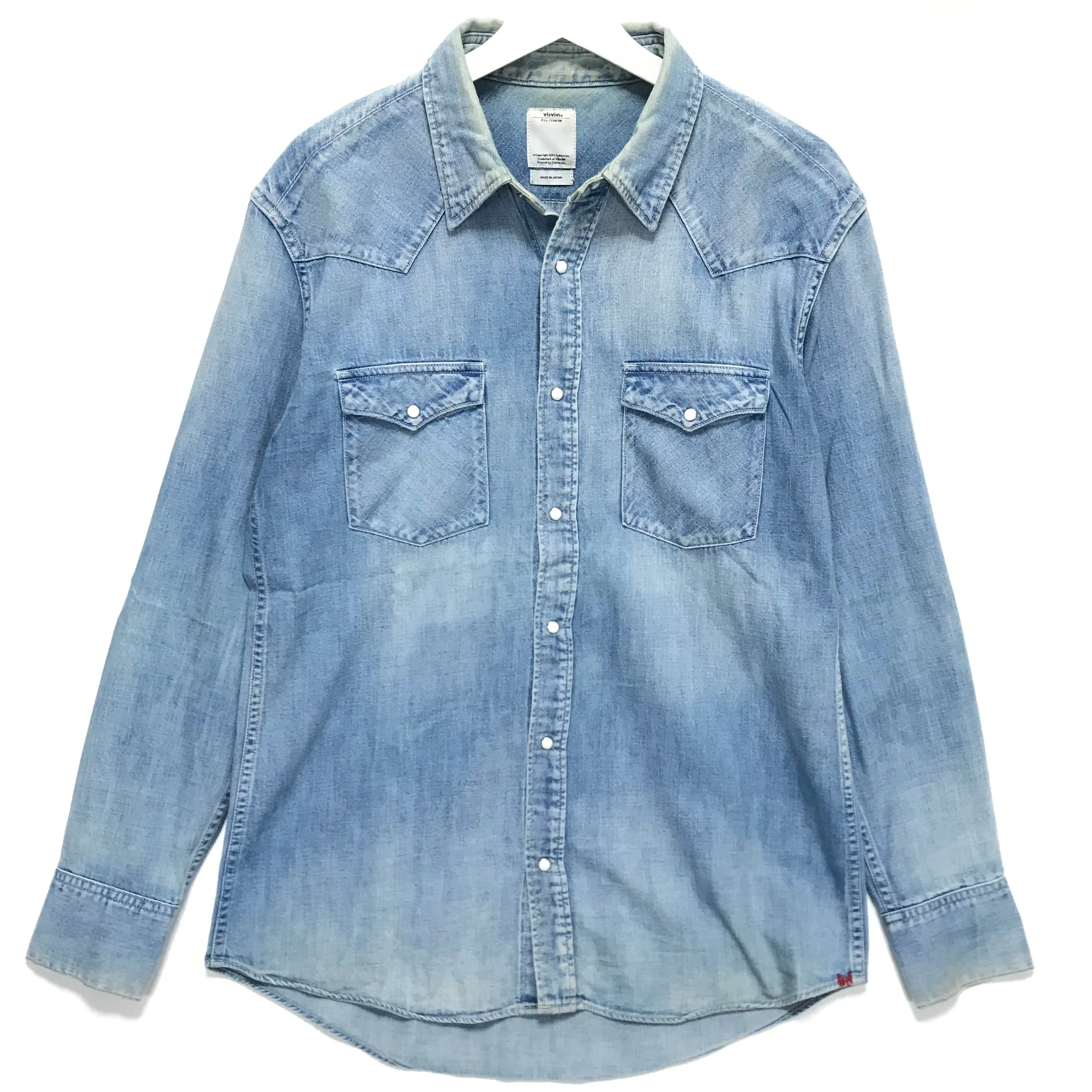 [L] VISVIM SOCIAL SCULPTURE SHIRT L/S DMGD Indigo