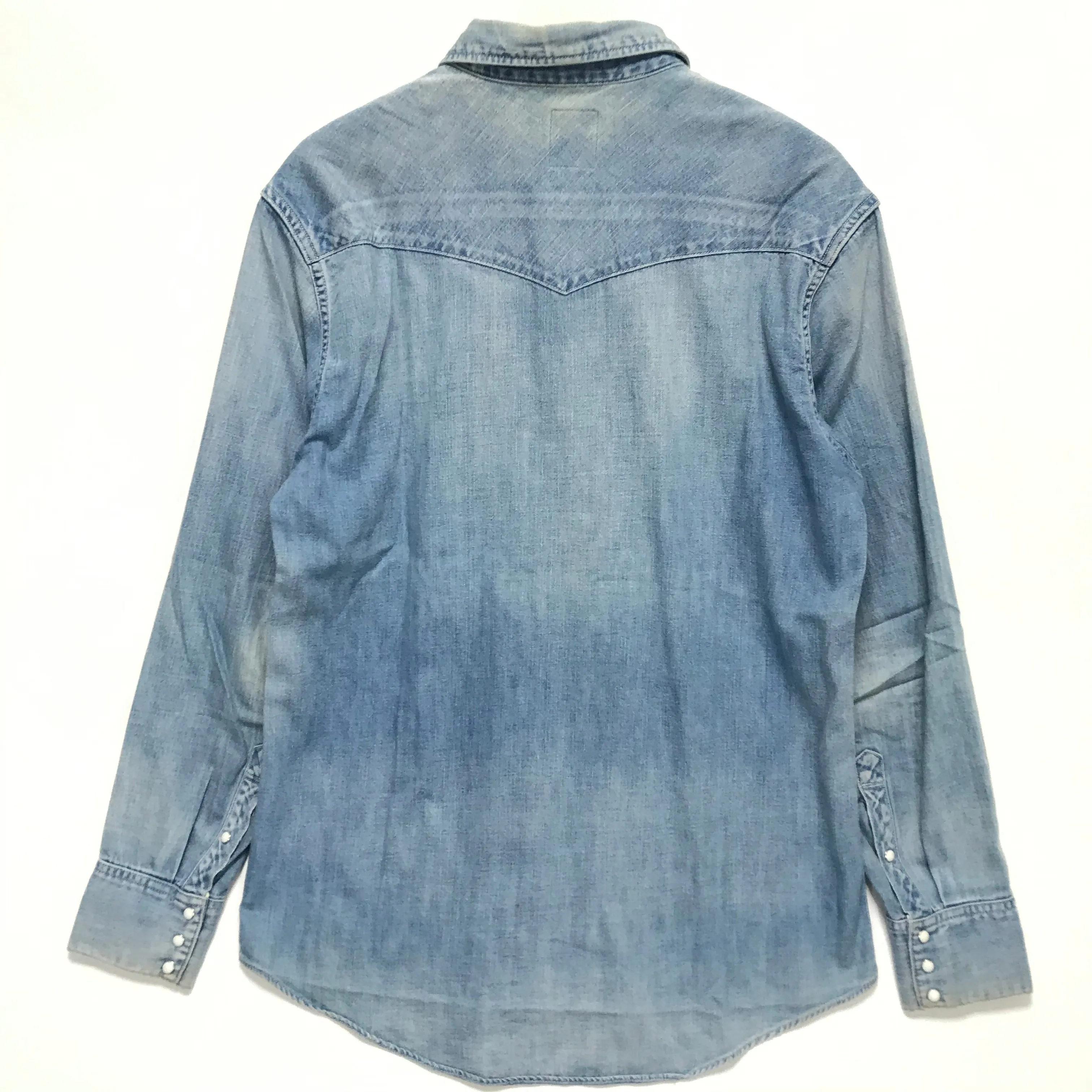 [L] VISVIM SOCIAL SCULPTURE SHIRT L/S DMGD Indigo