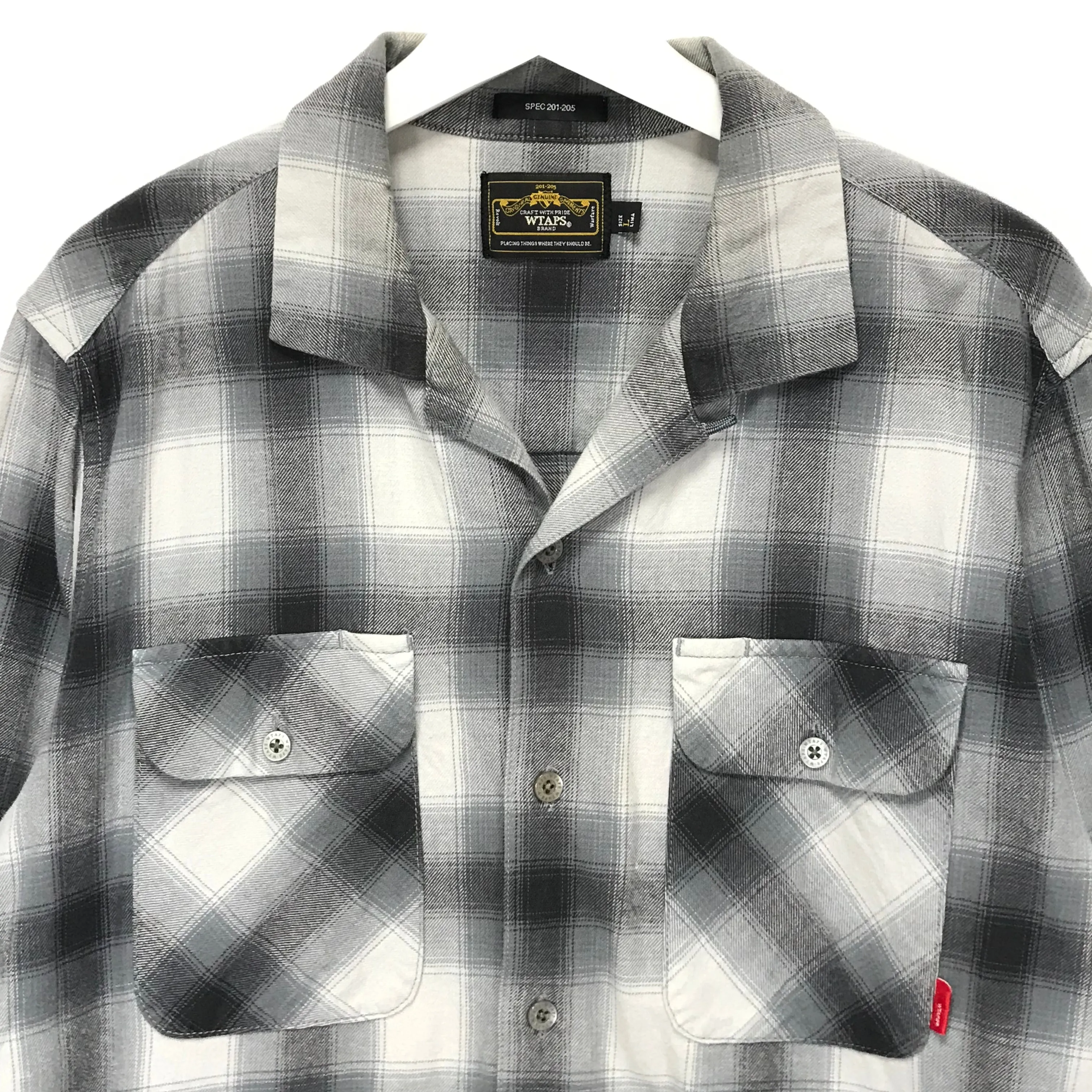 [L] WTAPS 12AW Vatos L/S Shirt Grey