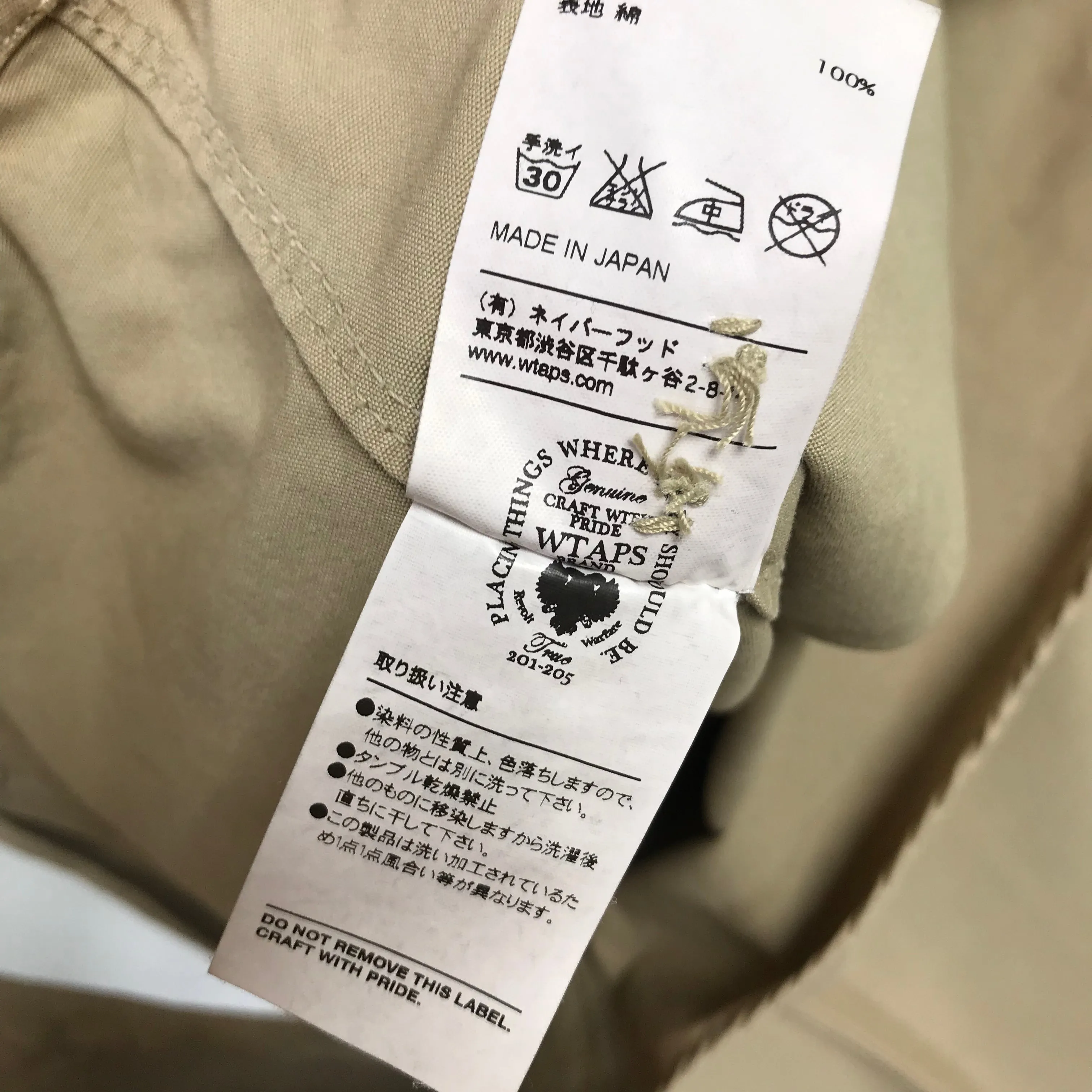 [L] WTaps 13SS Trad LS Safari BD Shirt