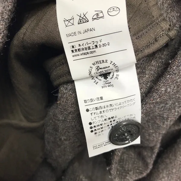 [L] WTaps Wool BUDS L/S Shirt Brown