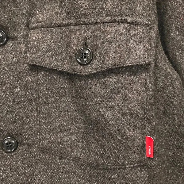 [L] WTaps Wool BUDS L/S Shirt Brown