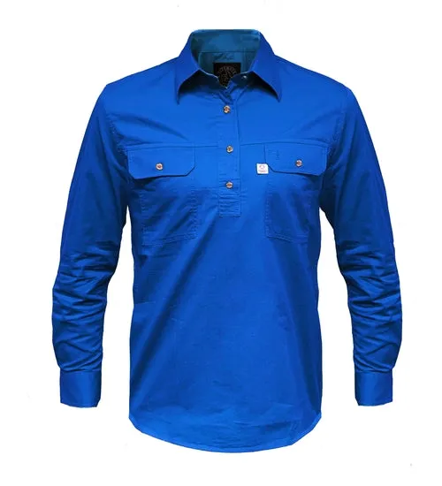 Ladies CF Australian Cotton Closed Front L/S Shirt RMPCAC02