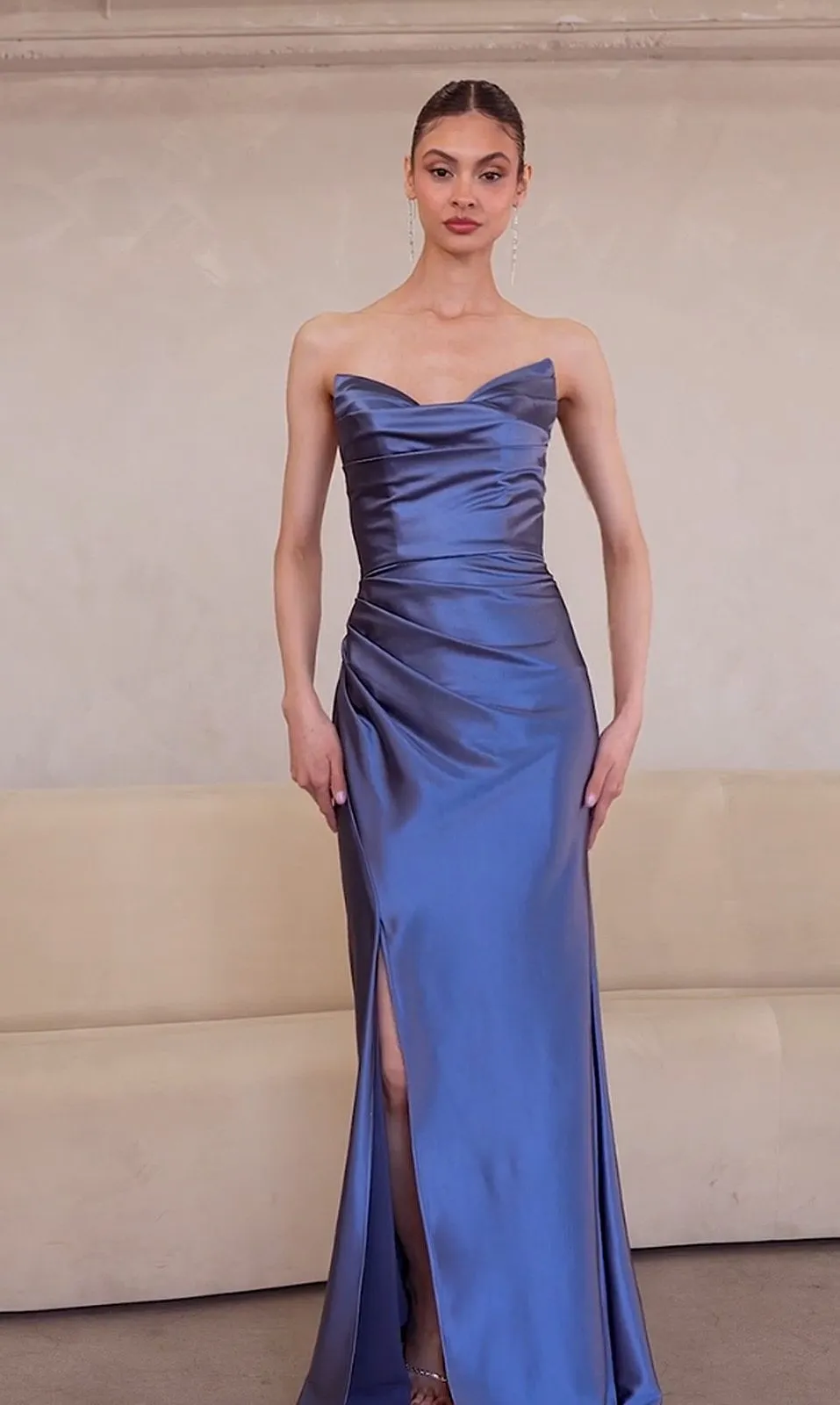 Ladivine Amoris T704 Dress Off the Shoulder Fitted Gown