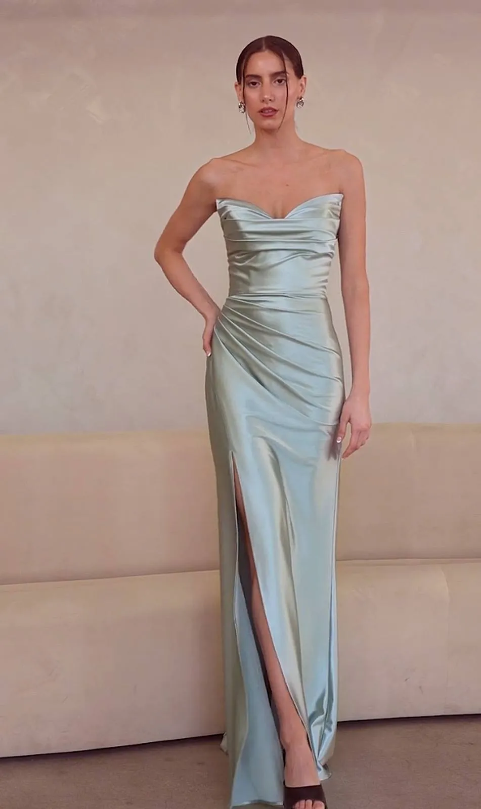 Ladivine Amoris T704 Dress Off the Shoulder Fitted Gown