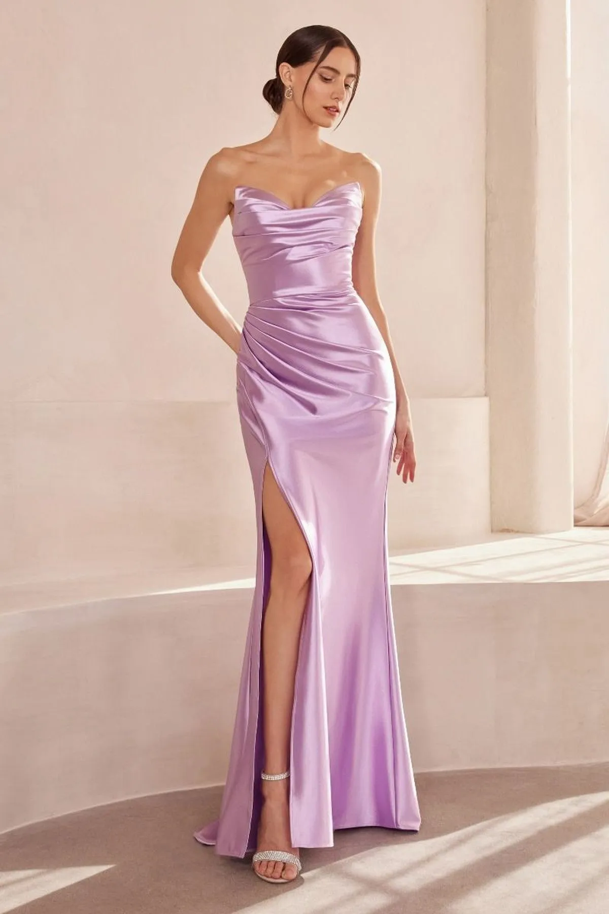 Ladivine Amoris T704 Dress Off the Shoulder Fitted Gown