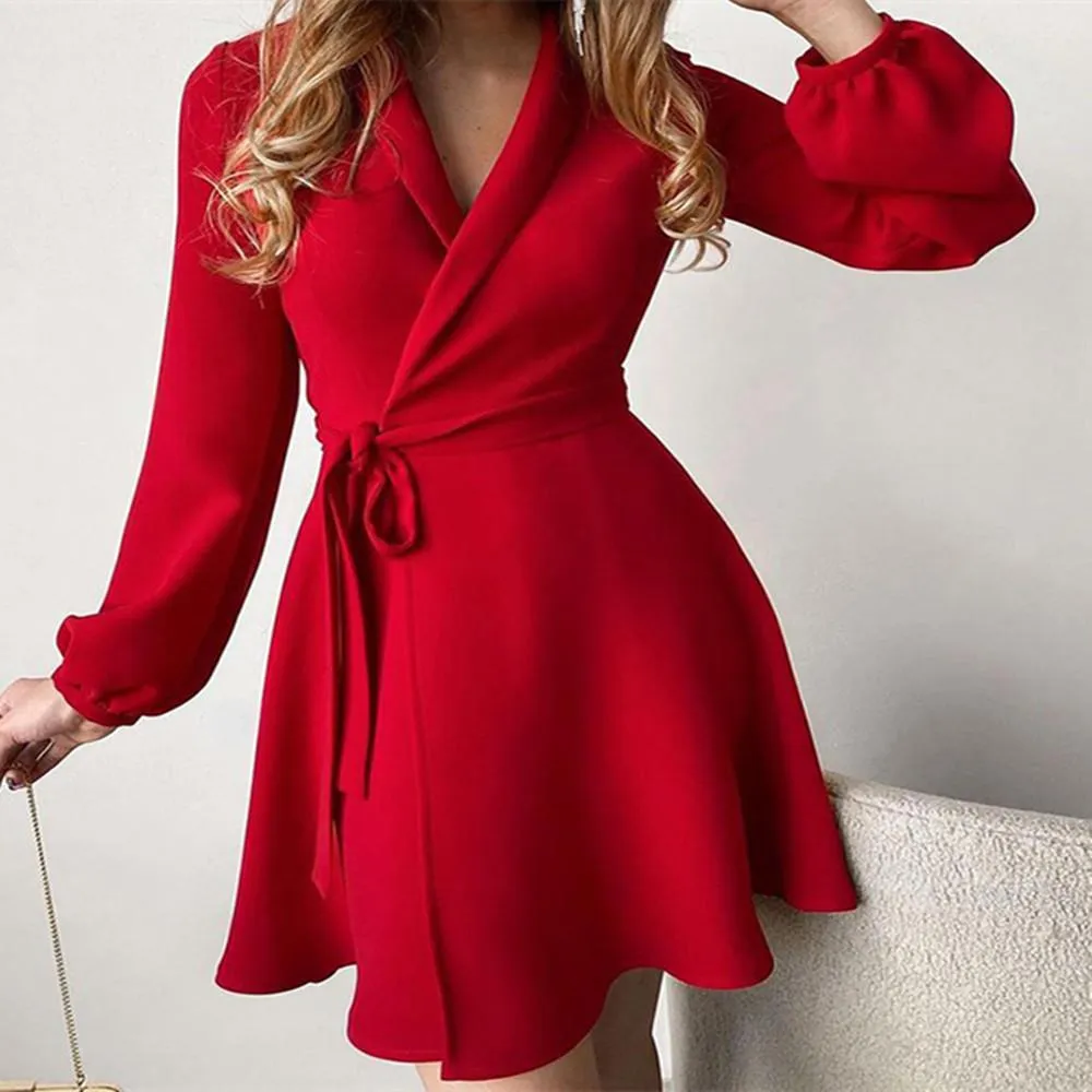 Lapel Fashion Temperament Slim Women's Dresses Wholesale Womens Clothing N3824080900025